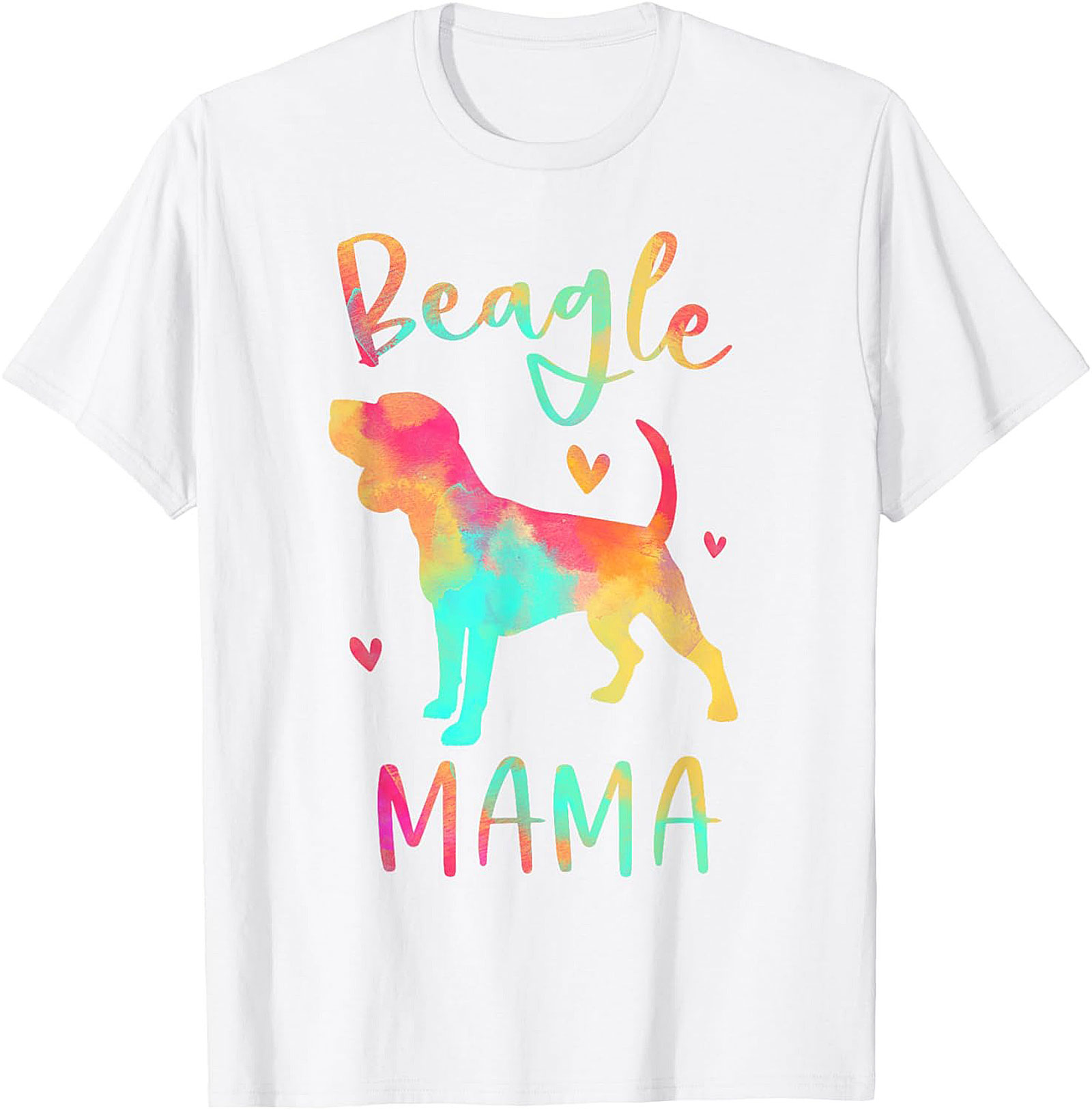 Watercolor Beagle Mama T-Shirt – Vibrant Dog Lover Graphic Tee