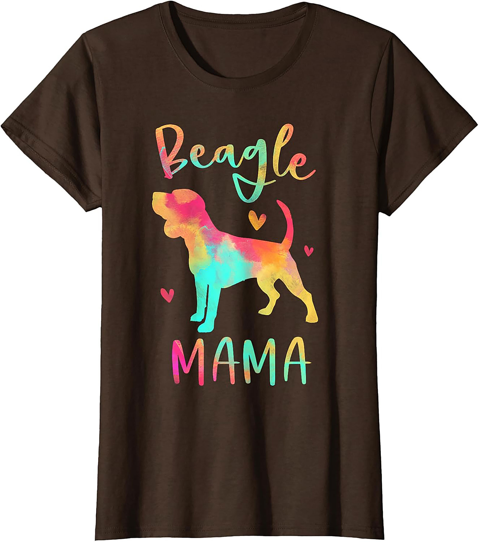 Watercolor Beagle Mama T-Shirt – Vibrant Dog Lover Graphic Tee