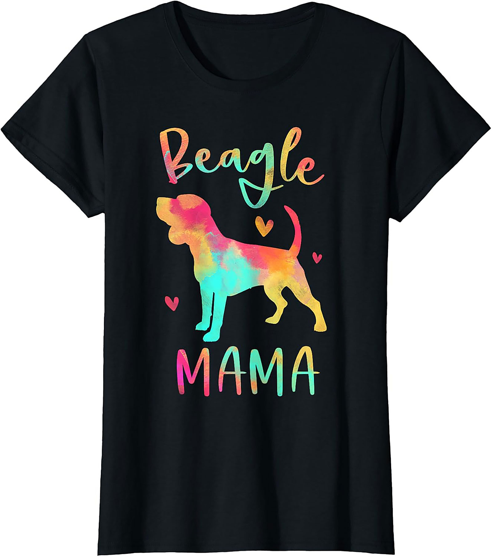 Watercolor Beagle Mama T-Shirt – Vibrant Dog Lover Graphic Tee