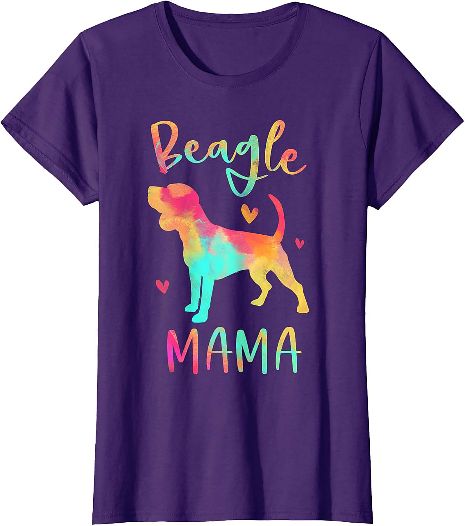 Watercolor Beagle Mama T-Shirt – Vibrant Dog Lover Graphic Tee