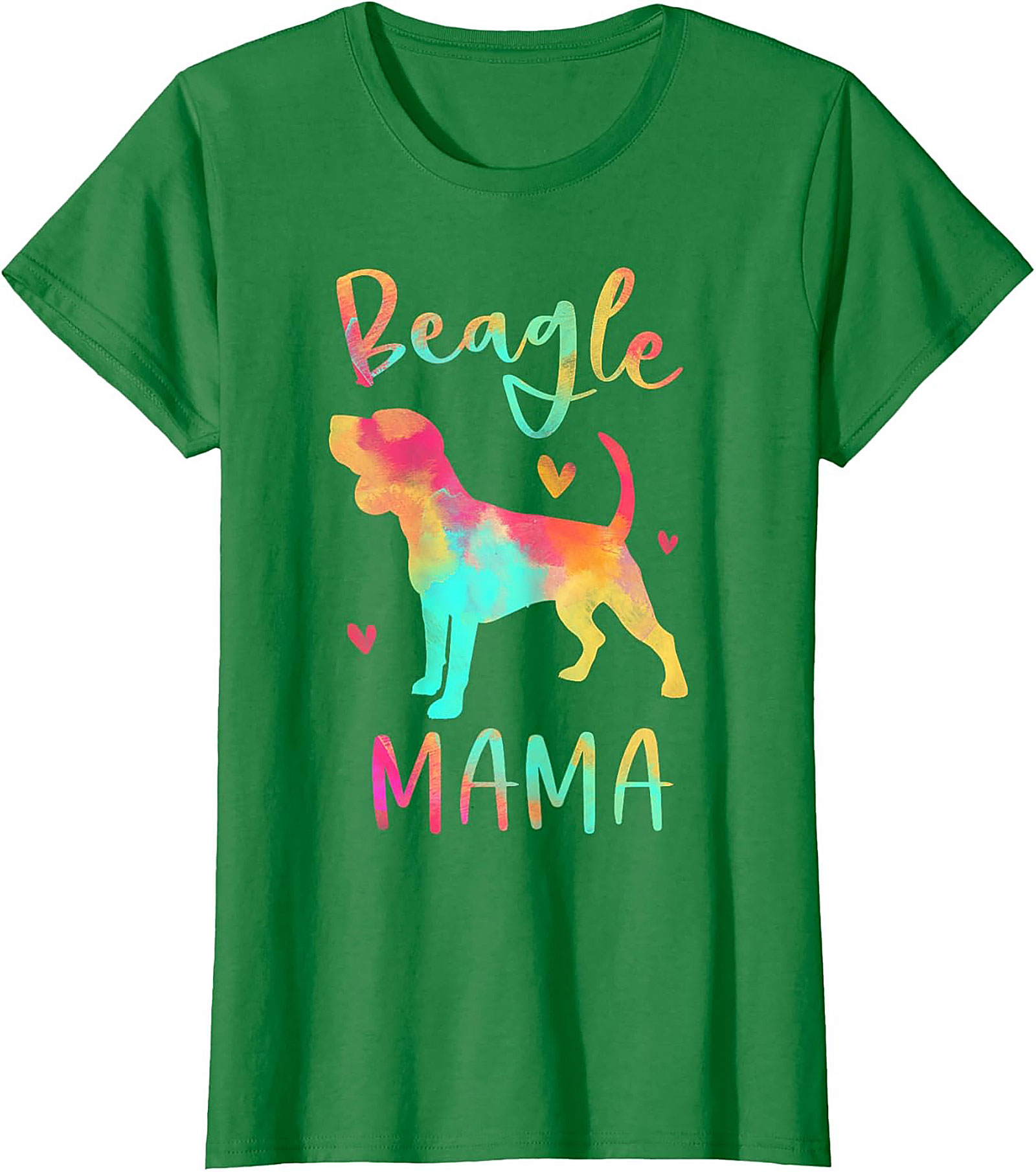 Watercolor Beagle Mama T-Shirt – Vibrant Dog Lover Graphic Tee