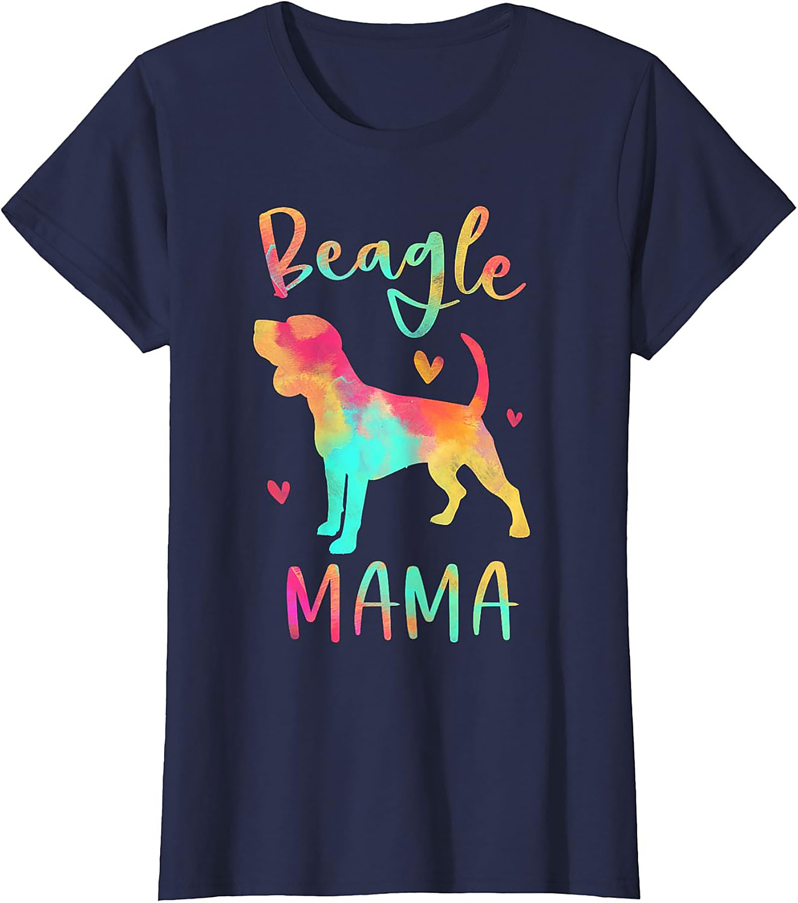Watercolor Beagle Mama T-Shirt – Vibrant Dog Lover Graphic Tee