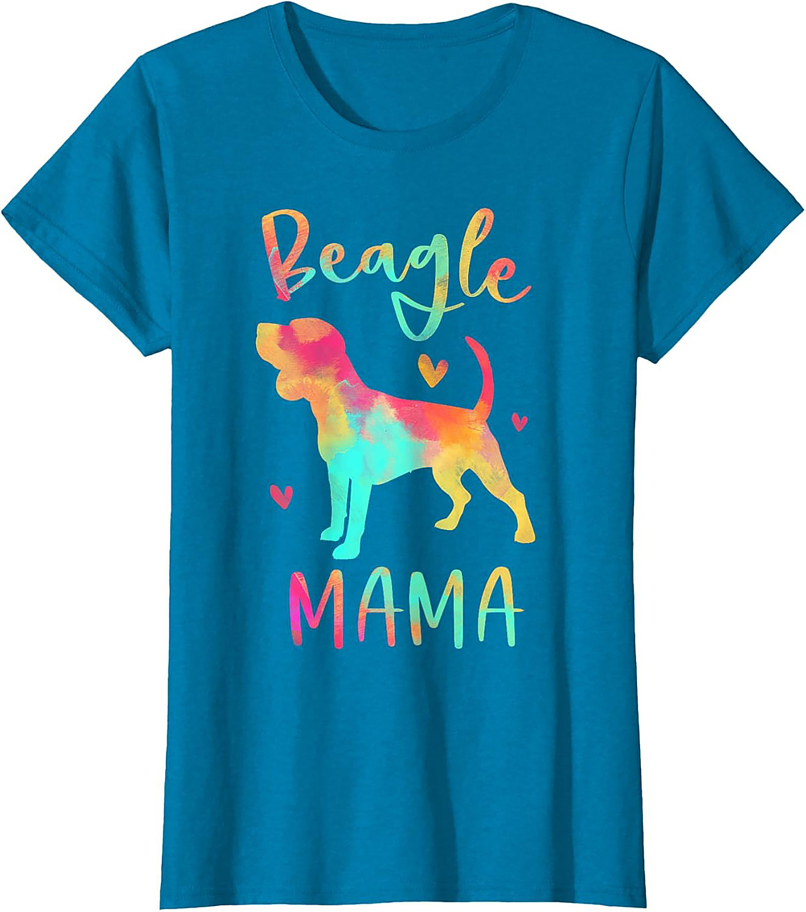 Watercolor Beagle Mama T-Shirt – Vibrant Dog Lover Graphic Tee