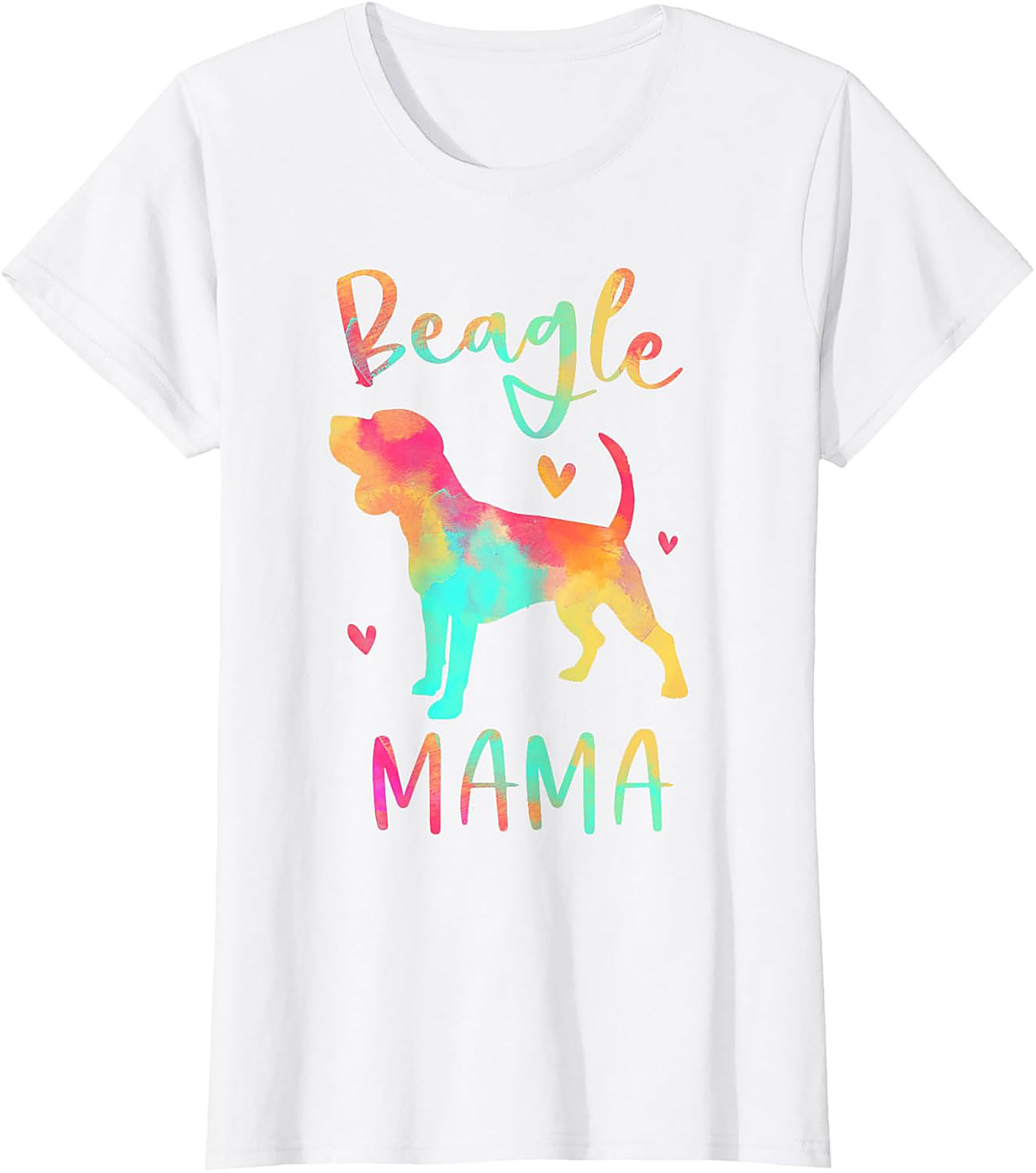 Watercolor Beagle Mama T-Shirt – Vibrant Dog Lover Graphic Tee