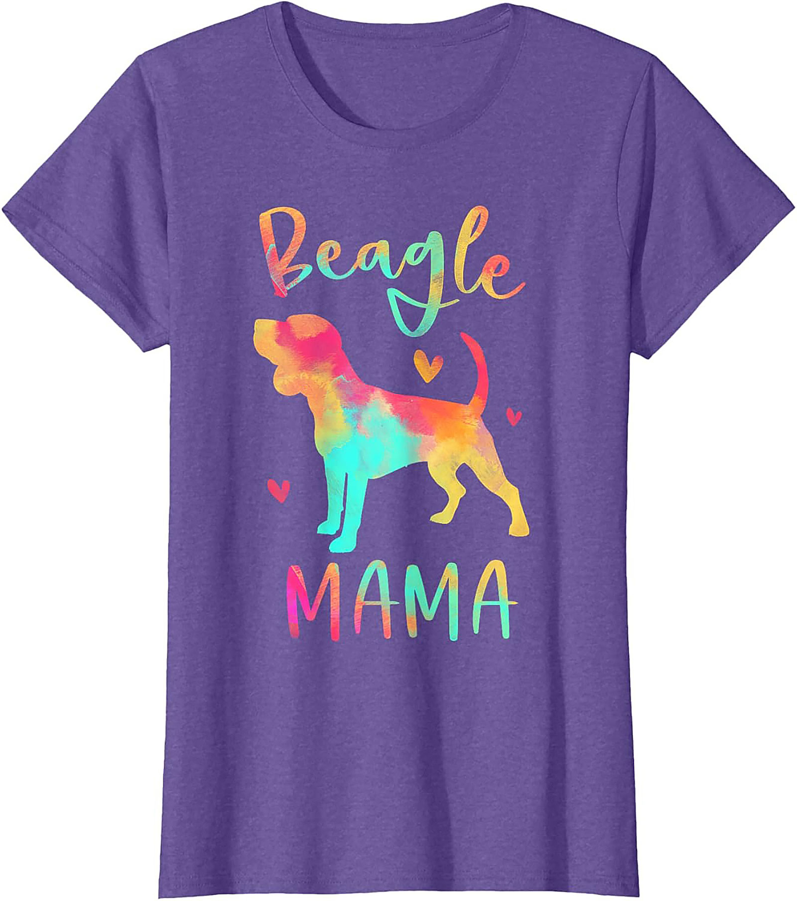 Watercolor Beagle Mama T-Shirt – Vibrant Dog Lover Graphic Tee