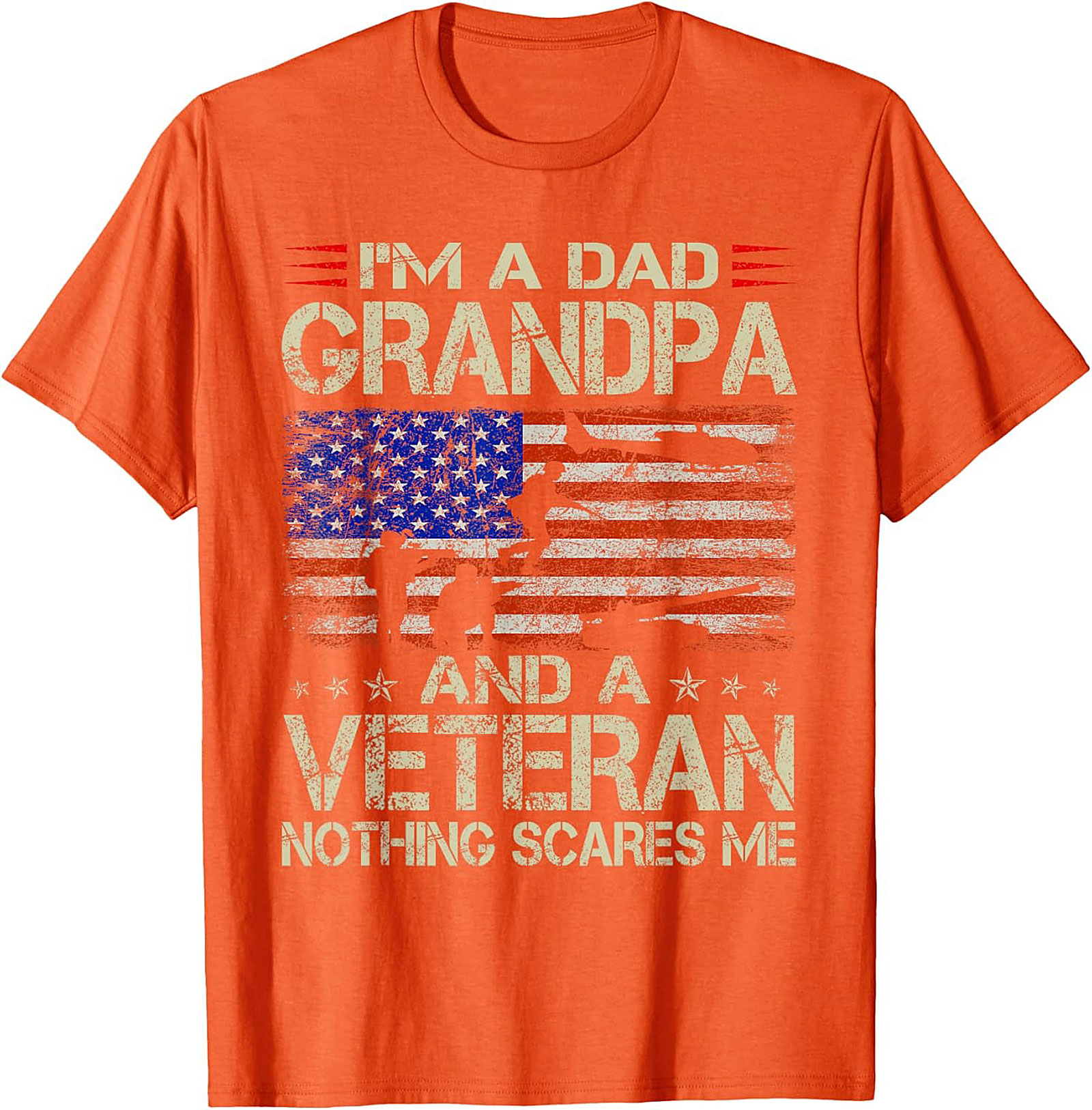 Veteran Grandpa T-shirt | Patriotic Military Graphic Tee