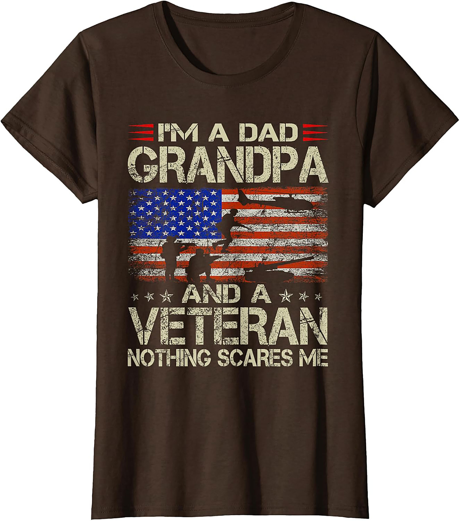 Veteran Grandpa T-shirt | Patriotic Military Graphic Tee