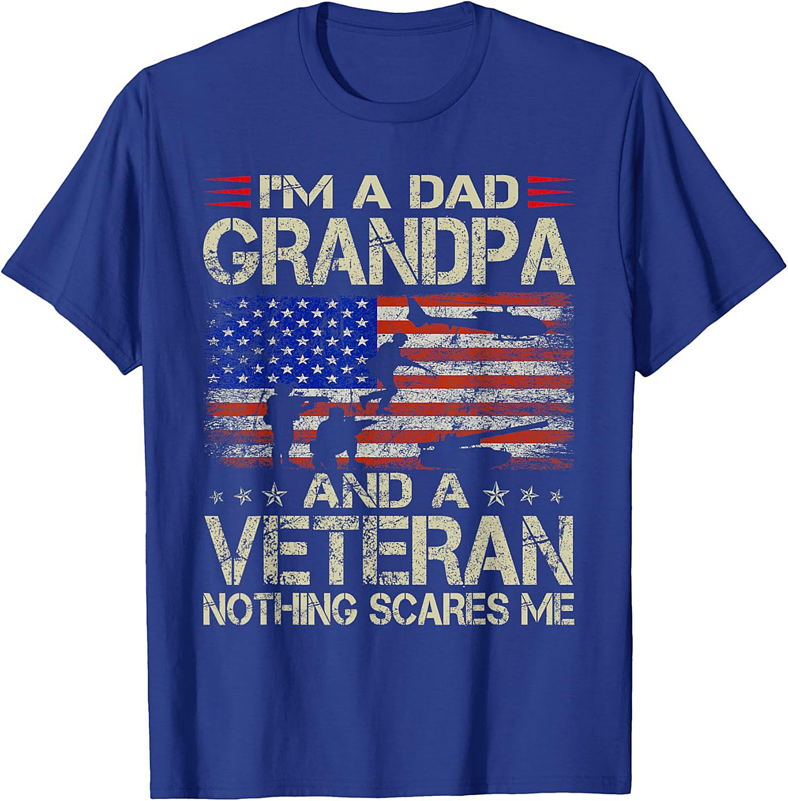 Veteran Grandpa T-shirt | Patriotic Military Graphic Tee