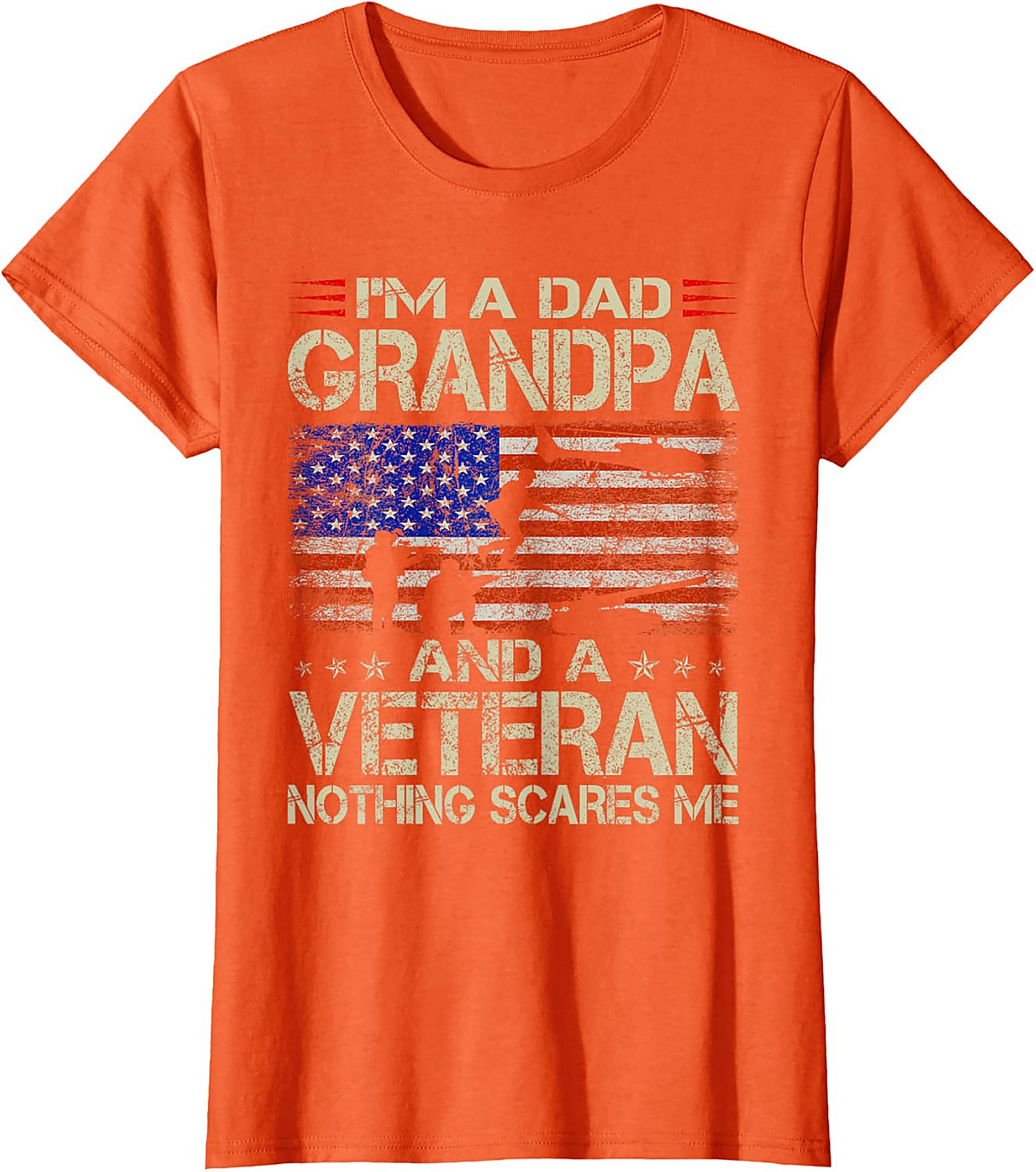 Veteran Grandpa T-shirt | Patriotic Military Graphic Tee