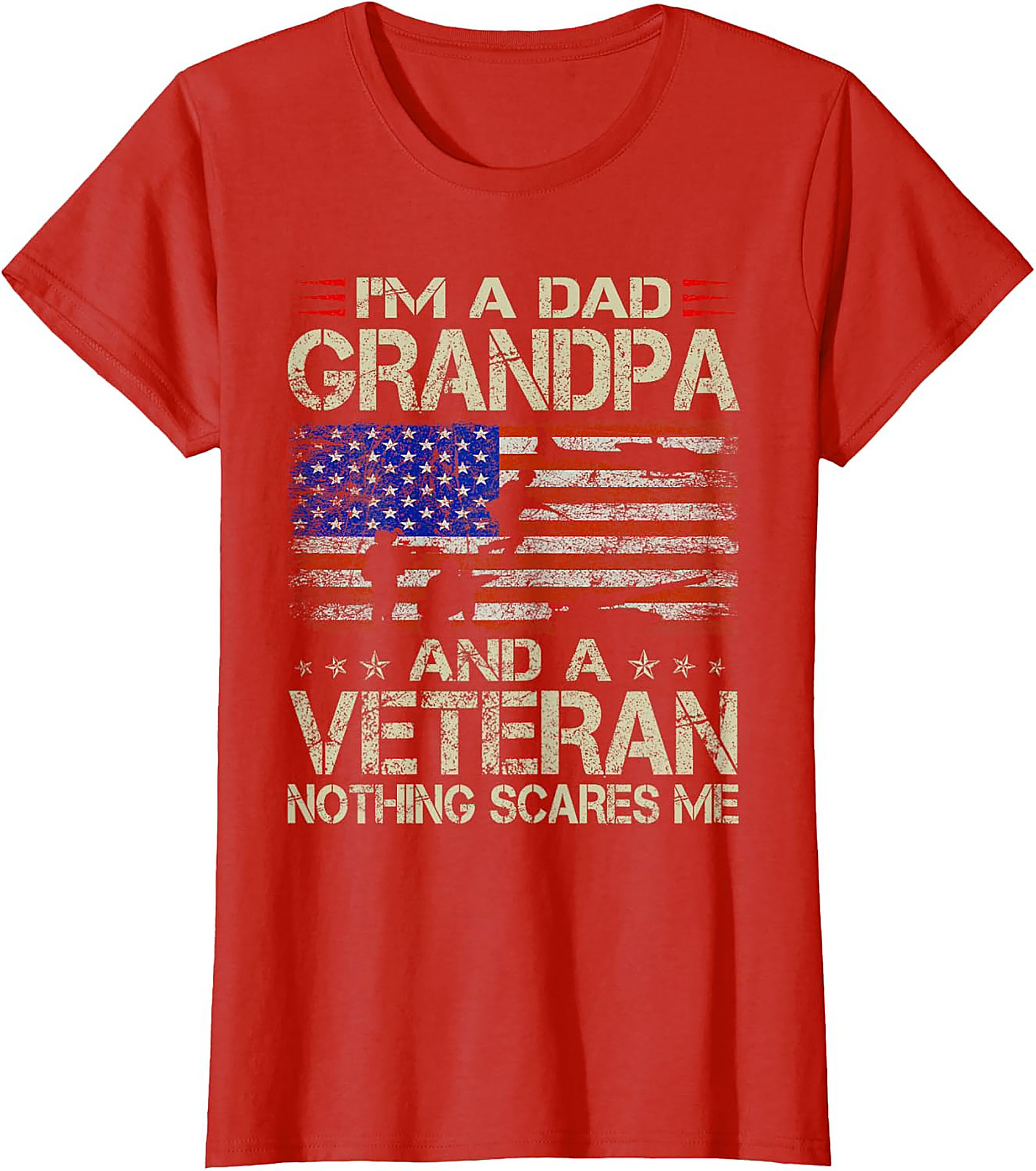 Veteran Grandpa T-shirt | Patriotic Military Graphic Tee