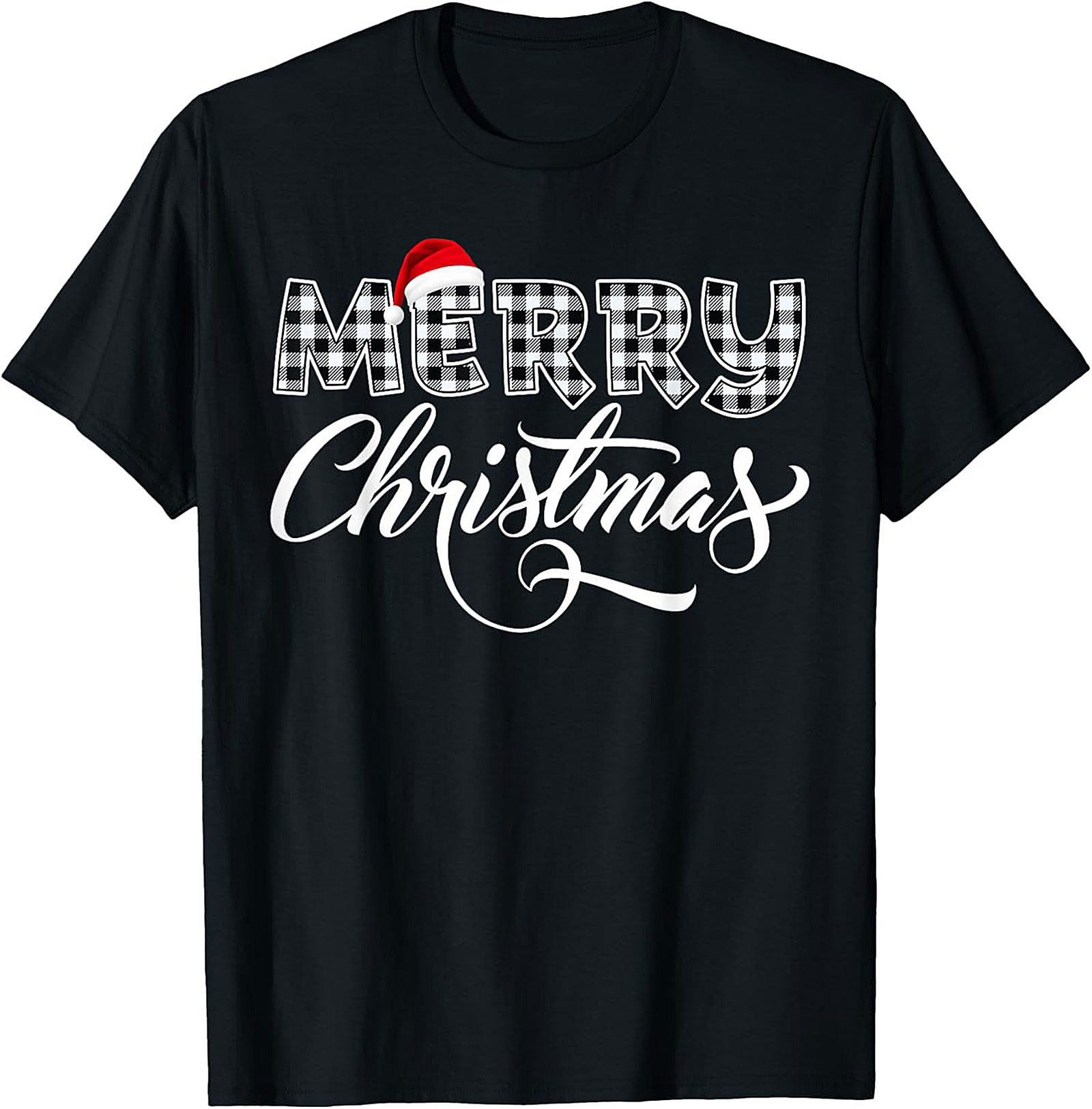 Cozy Buffalo Plaid Christmas T-shirt Holiday Graphic Tee