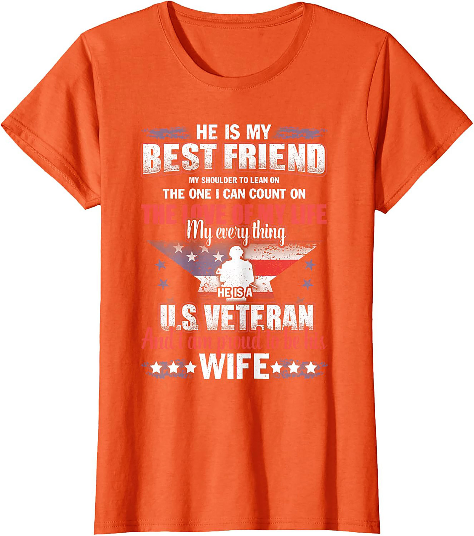 Proud Veteran Wife T-Shirt | U.S. Veteran Gift Tee