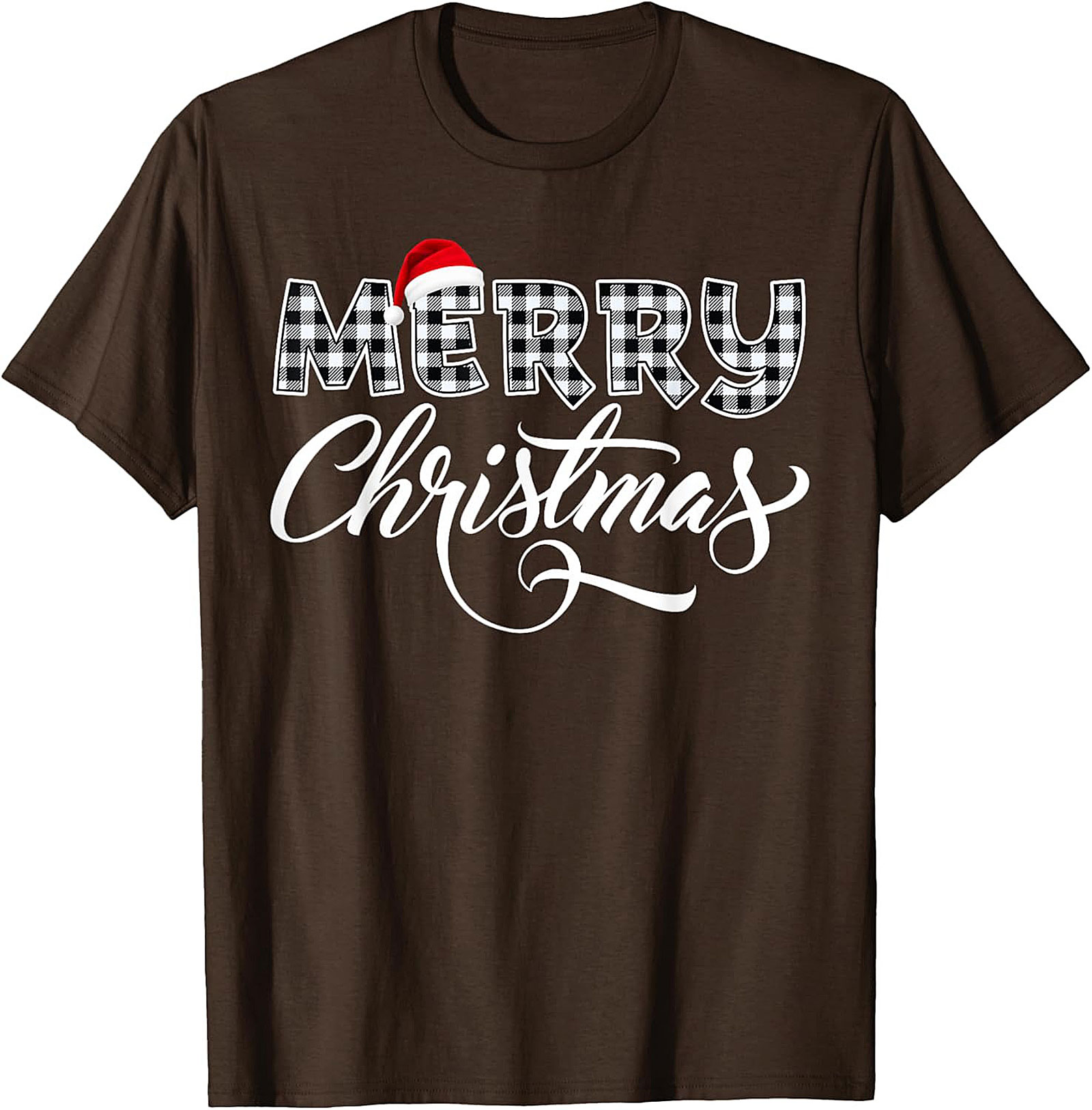 Cozy Buffalo Plaid Christmas T-shirt Holiday Graphic Tee