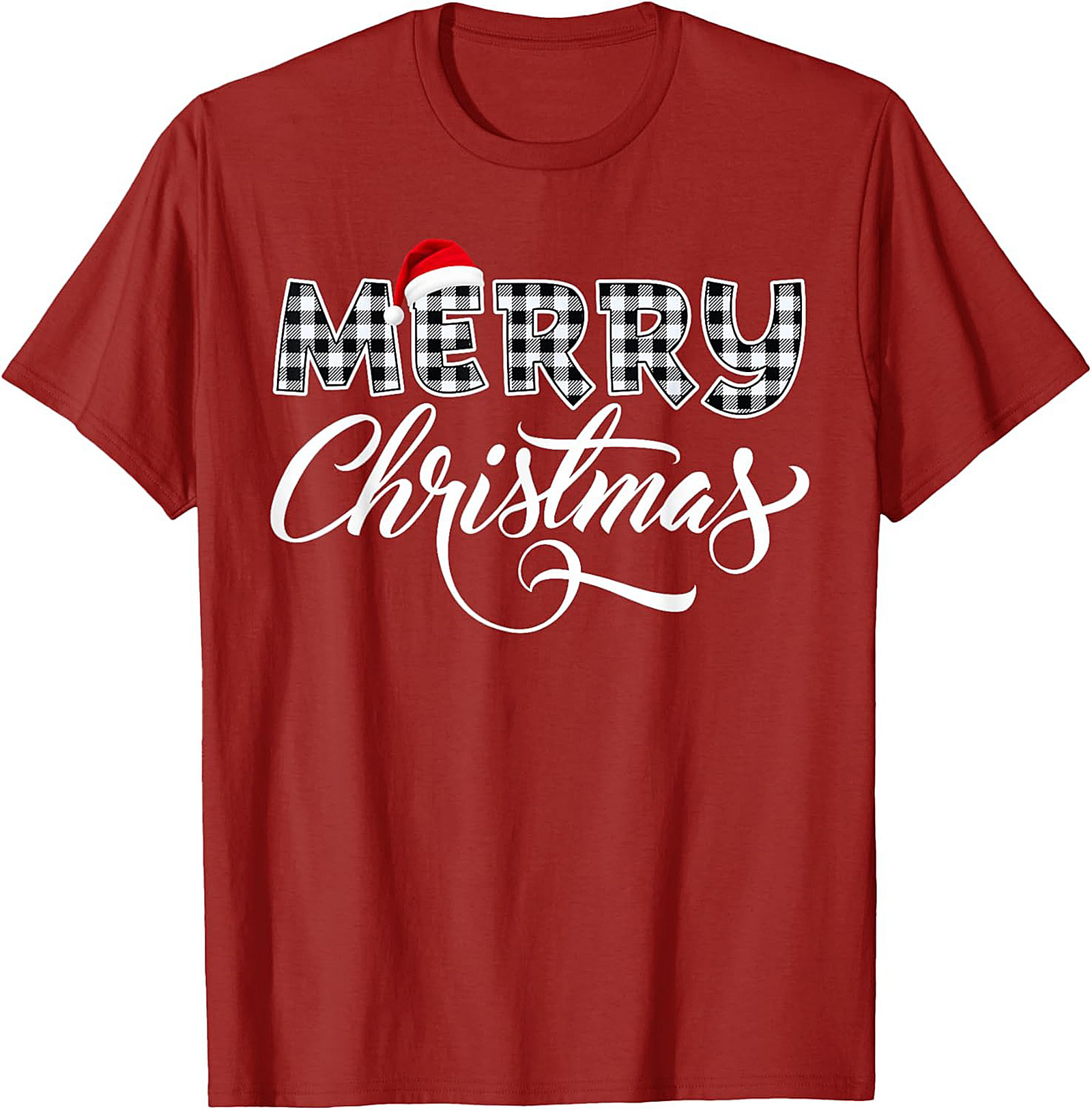 Cozy Buffalo Plaid Christmas T-shirt Holiday Graphic Tee