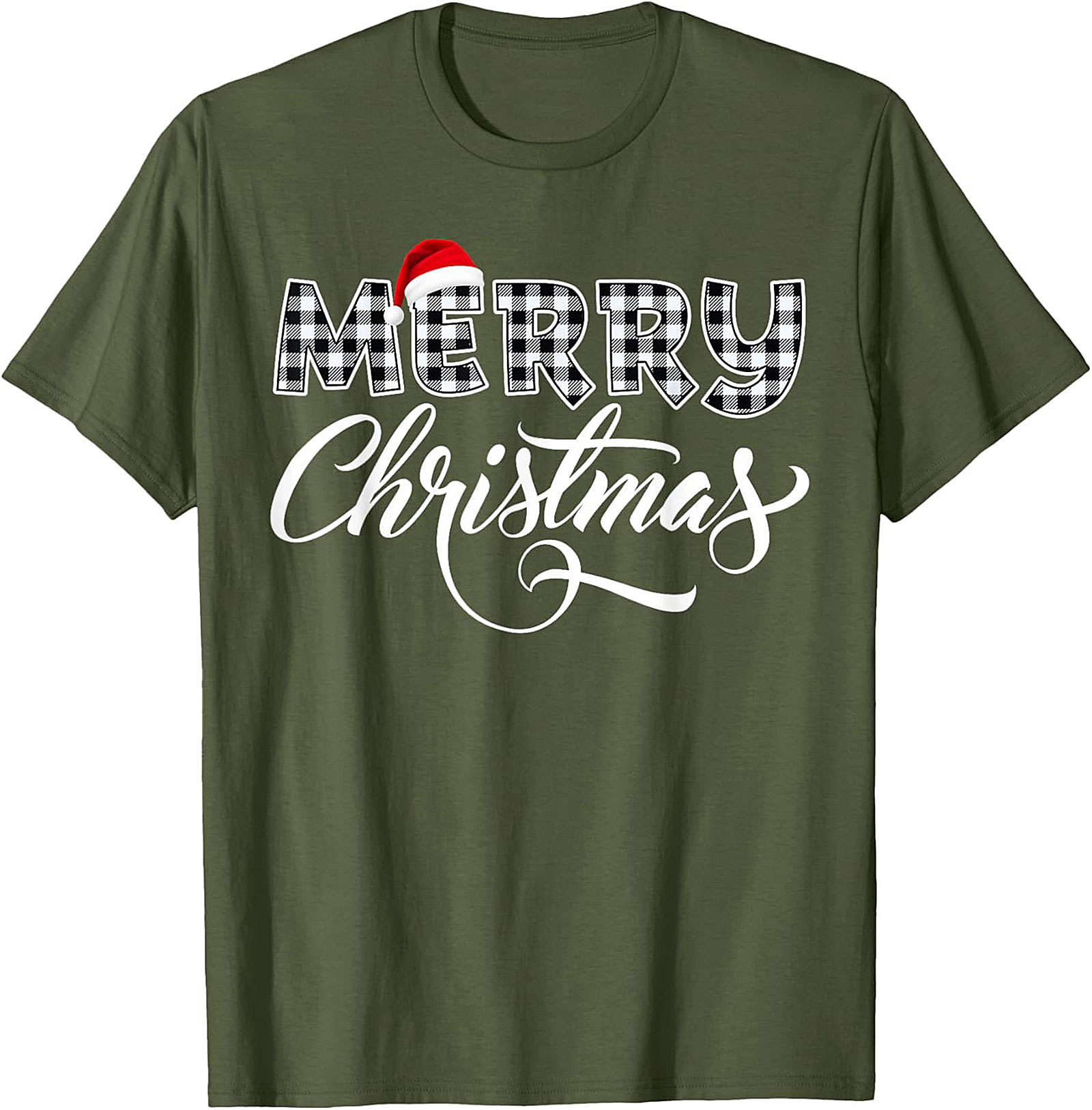 Cozy Buffalo Plaid Christmas T-shirt Holiday Graphic Tee