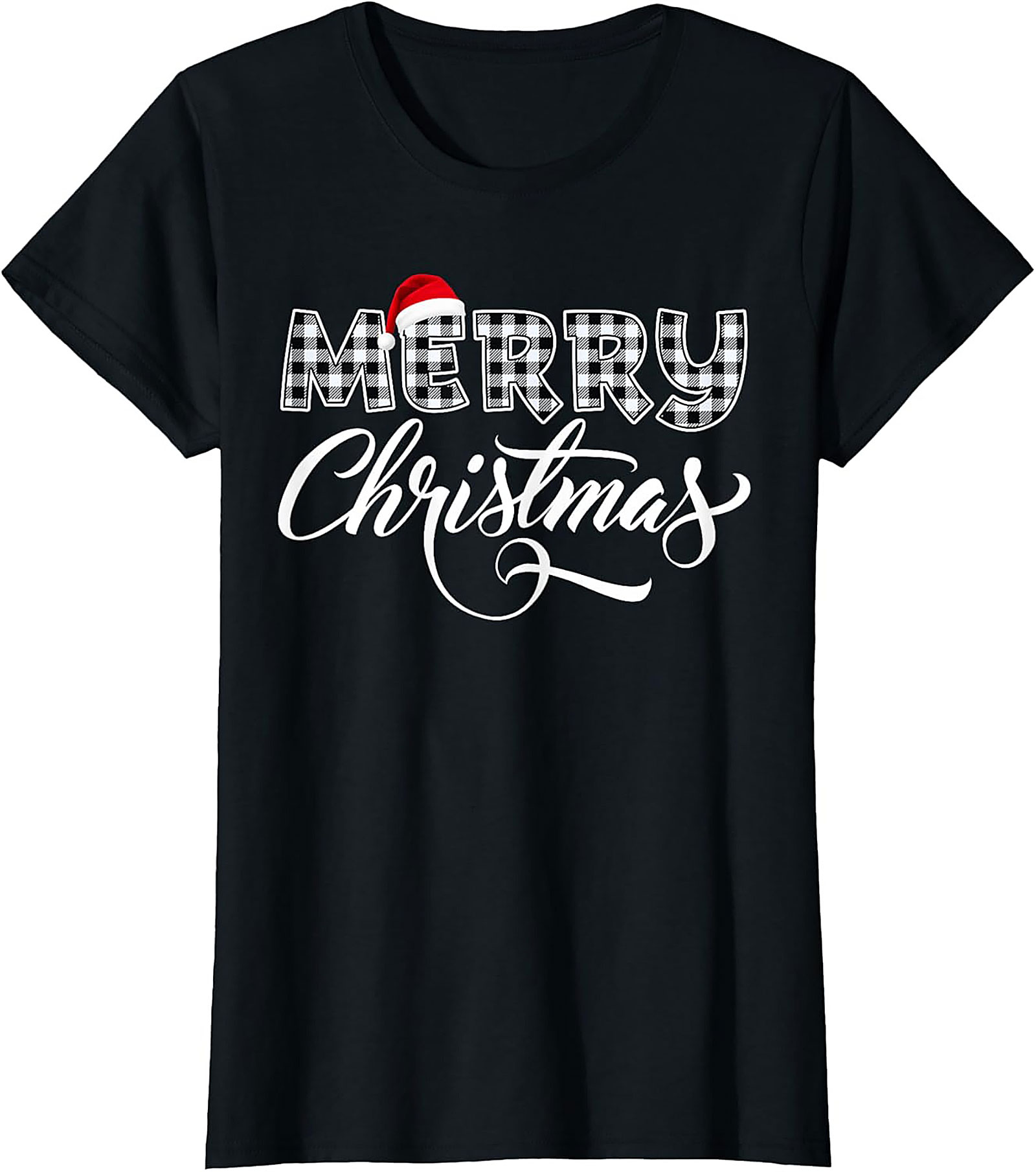 Cozy Buffalo Plaid Christmas T-shirt Holiday Graphic Tee