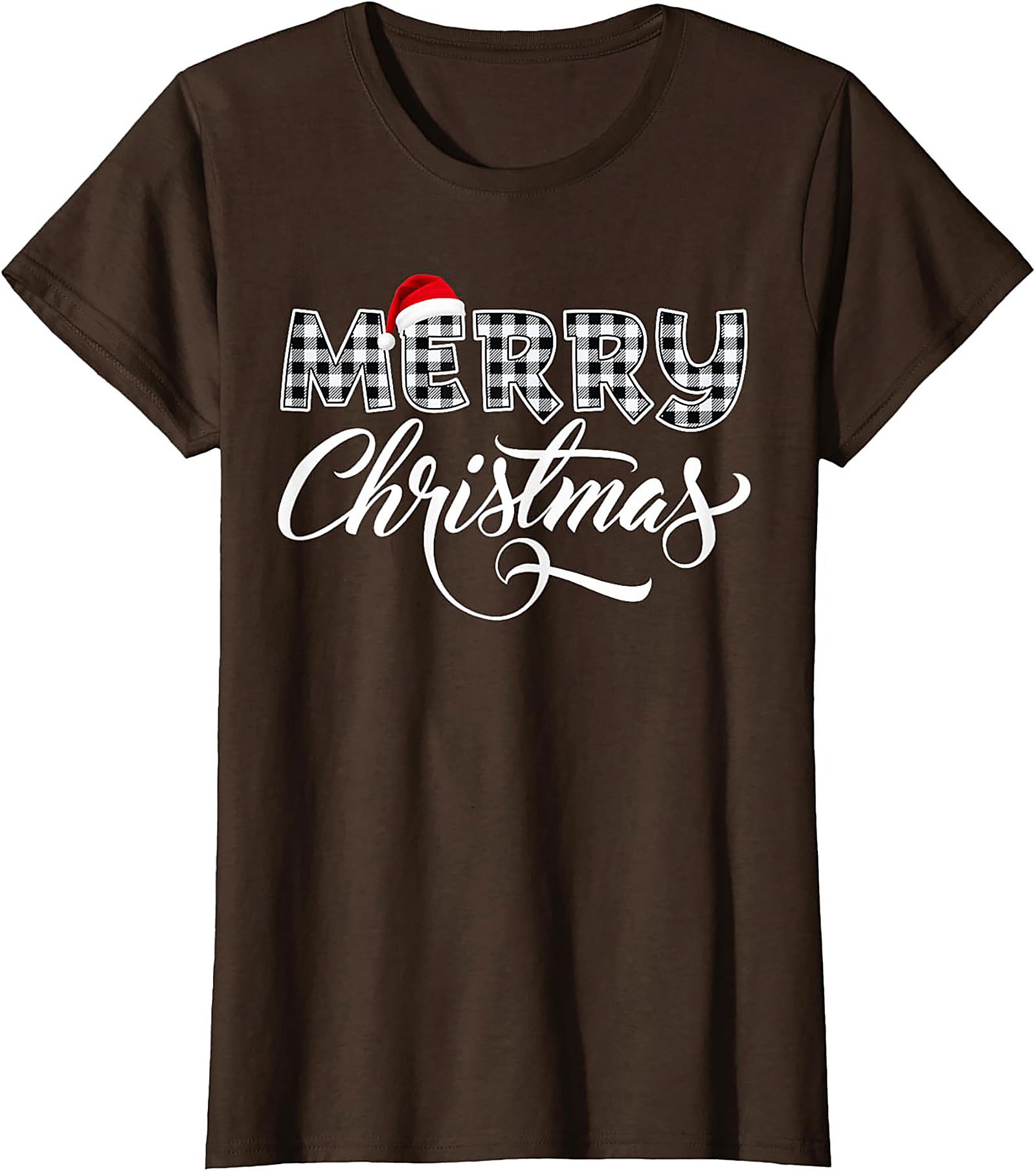Cozy Buffalo Plaid Christmas T-shirt Holiday Graphic Tee