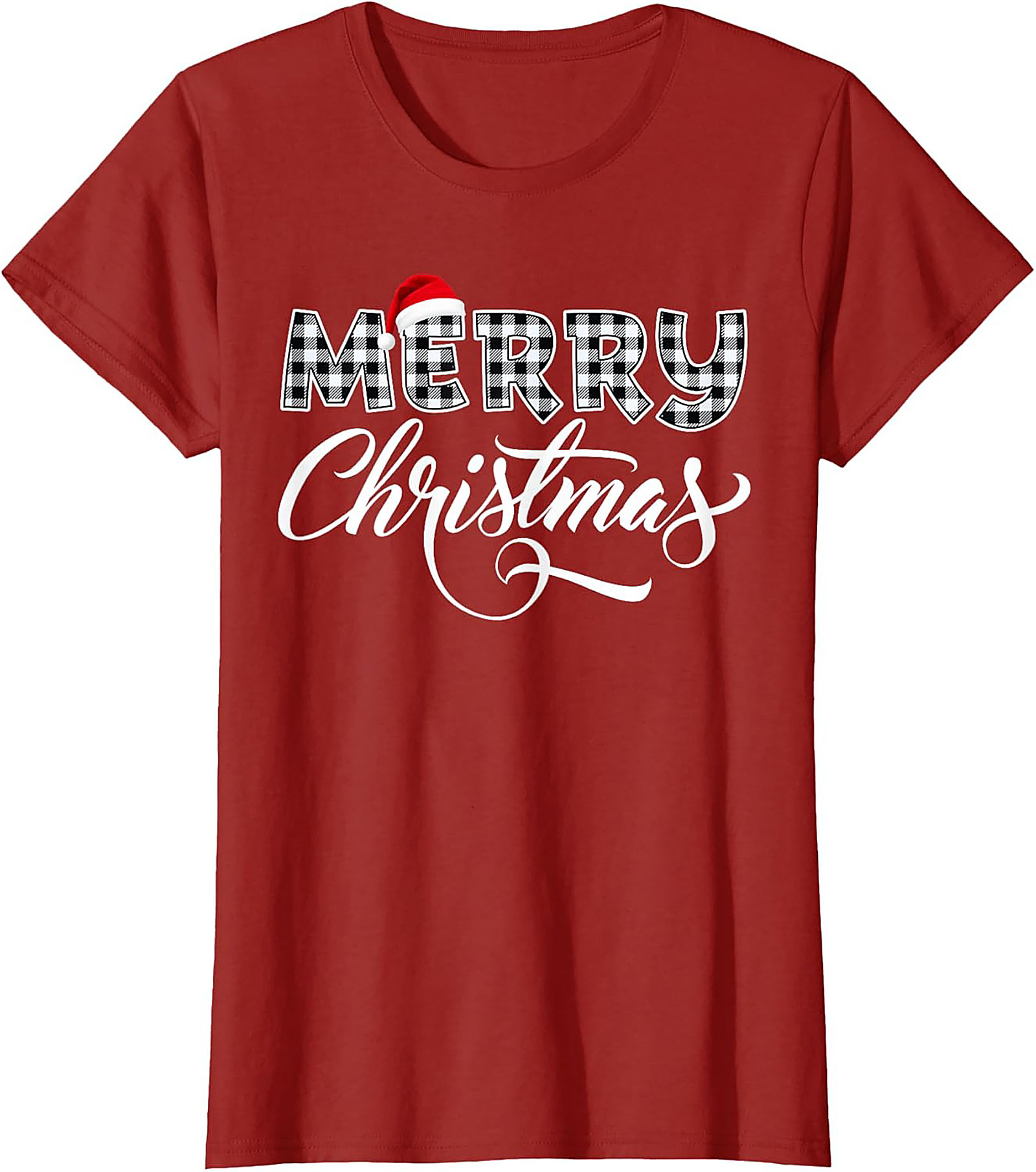 Cozy Buffalo Plaid Christmas T-shirt Holiday Graphic Tee