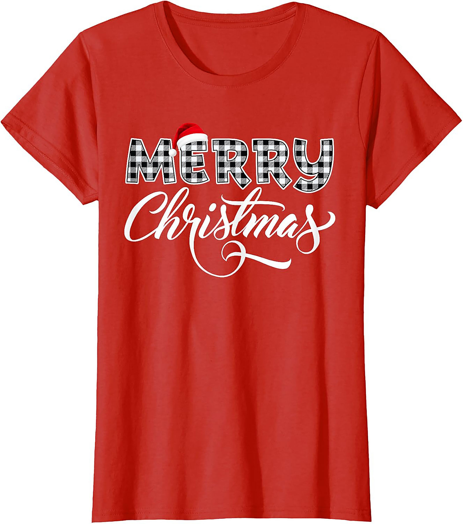 Cozy Buffalo Plaid Christmas T-shirt Holiday Graphic Tee