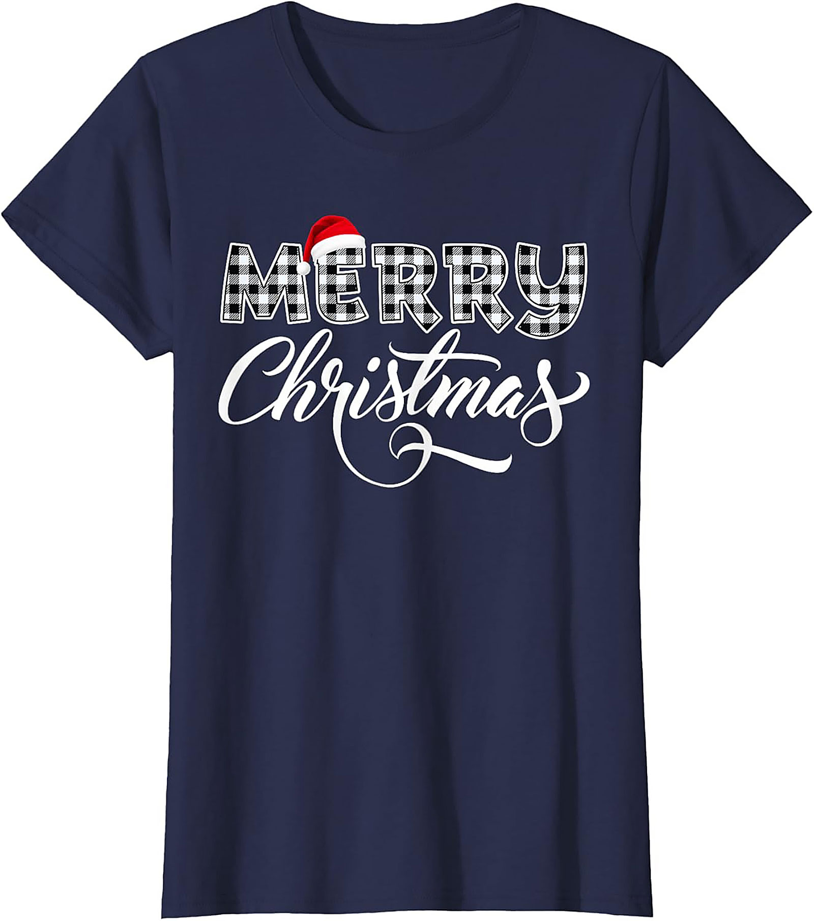 Cozy Buffalo Plaid Christmas T-shirt Holiday Graphic Tee
