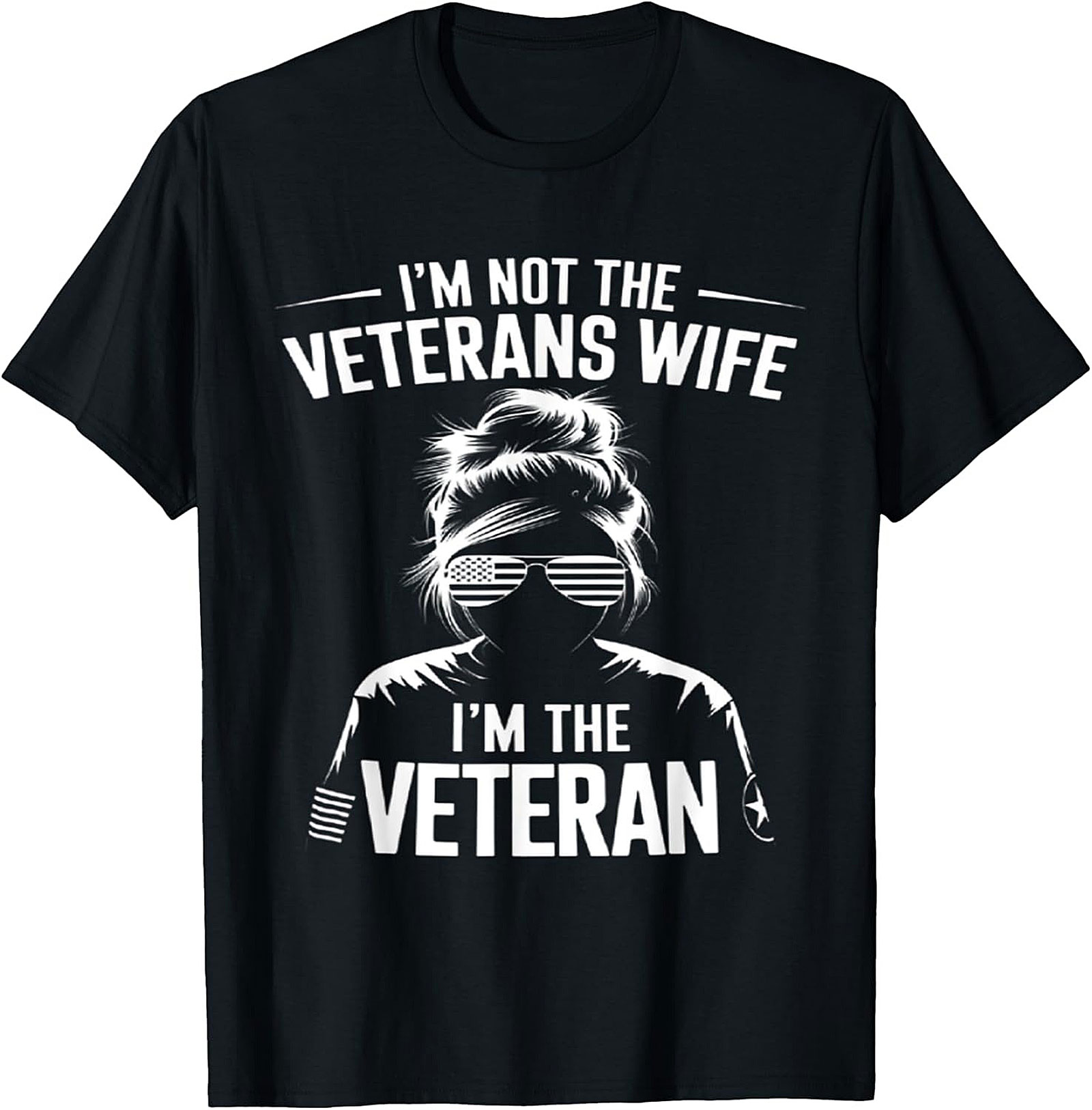 Proud Female Veteran T-Shirt | Funny Graphic Tee