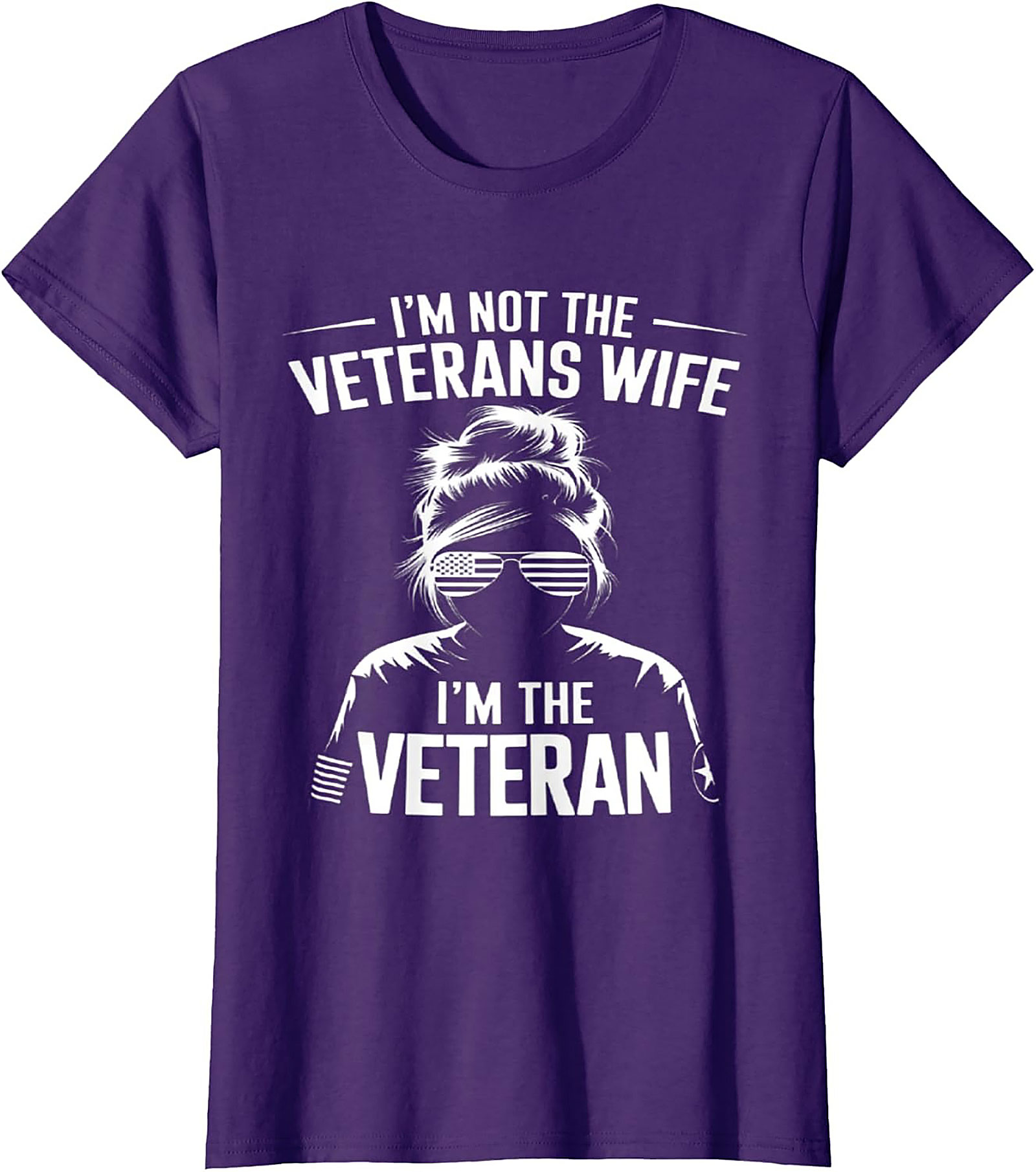 Proud Female Veteran T-Shirt | Funny Graphic Tee