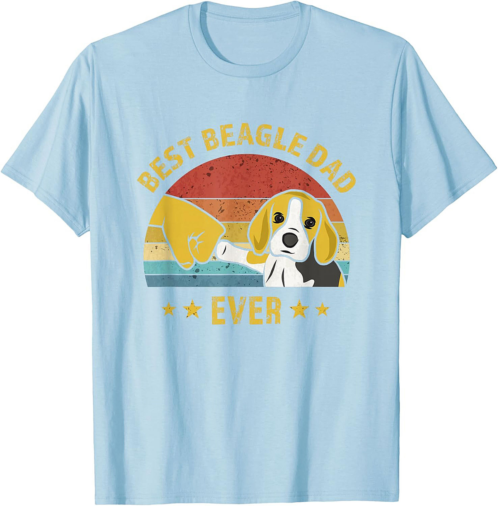Best Beagle Dad Ever T-Shirt | Vintage Dog Dad Graphic Tee