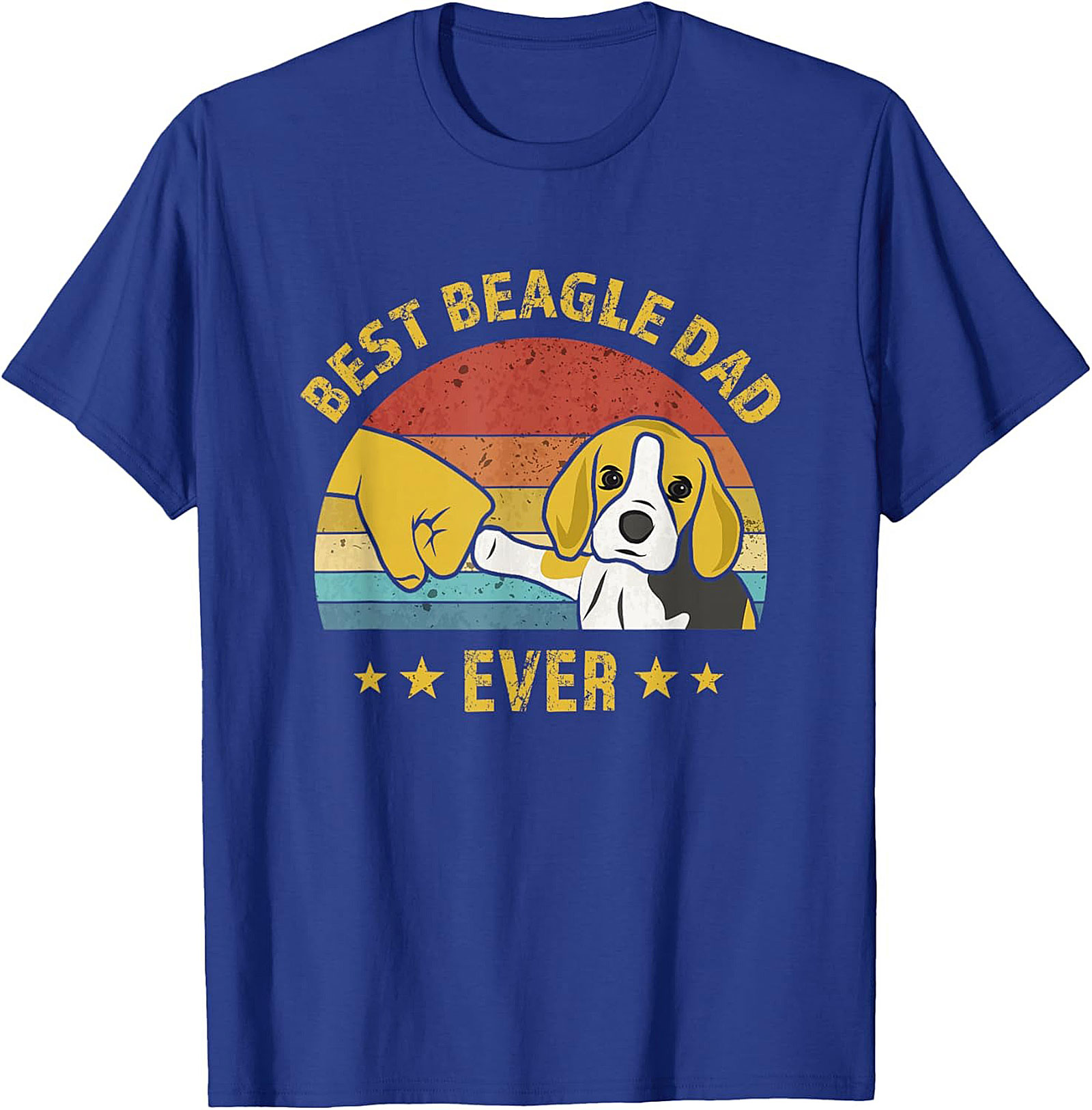 Best Beagle Dad Ever T-Shirt | Vintage Dog Dad Graphic Tee