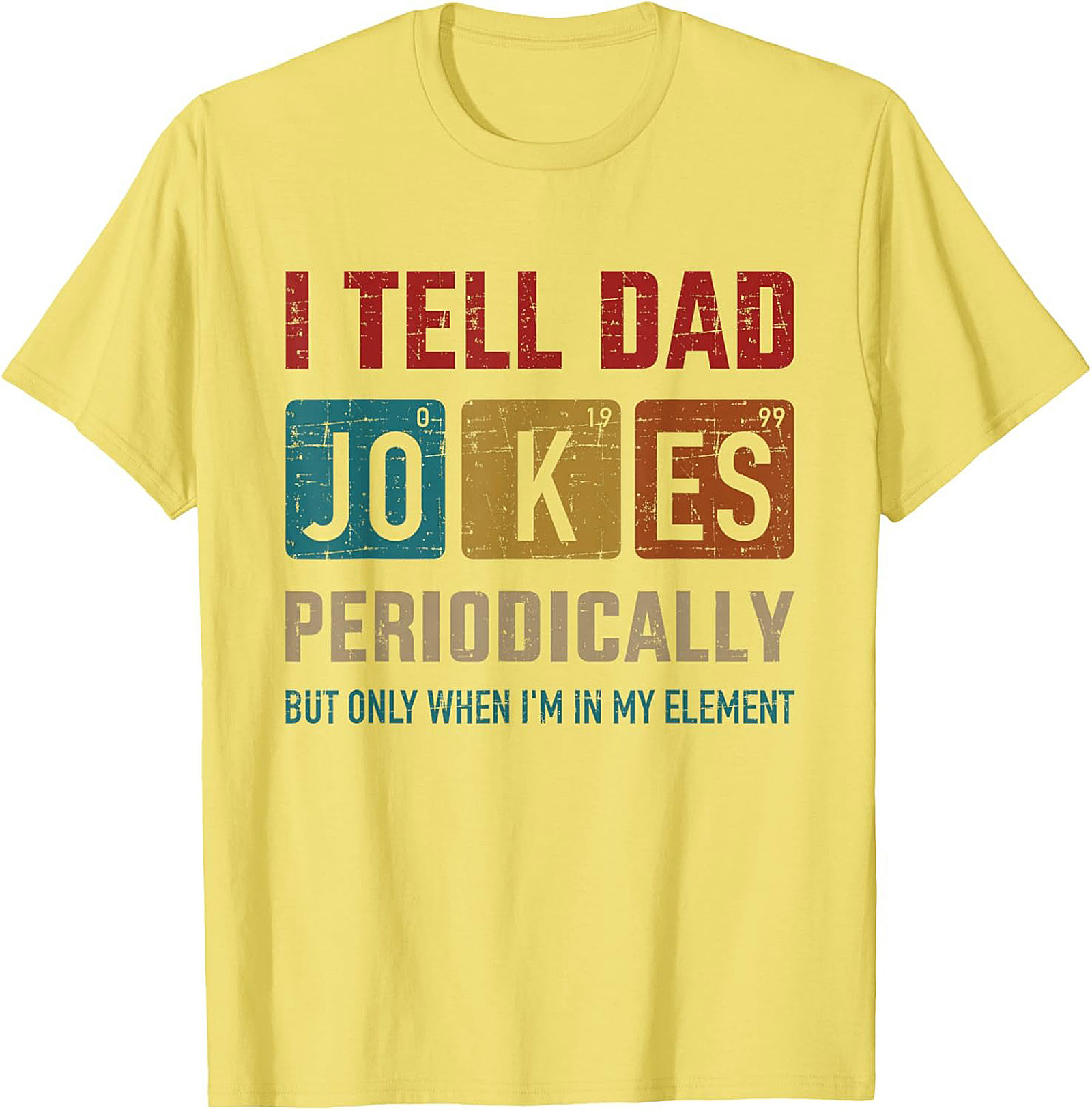 Periodic Table Dad Jokes T-Shirt Funny Science Tee