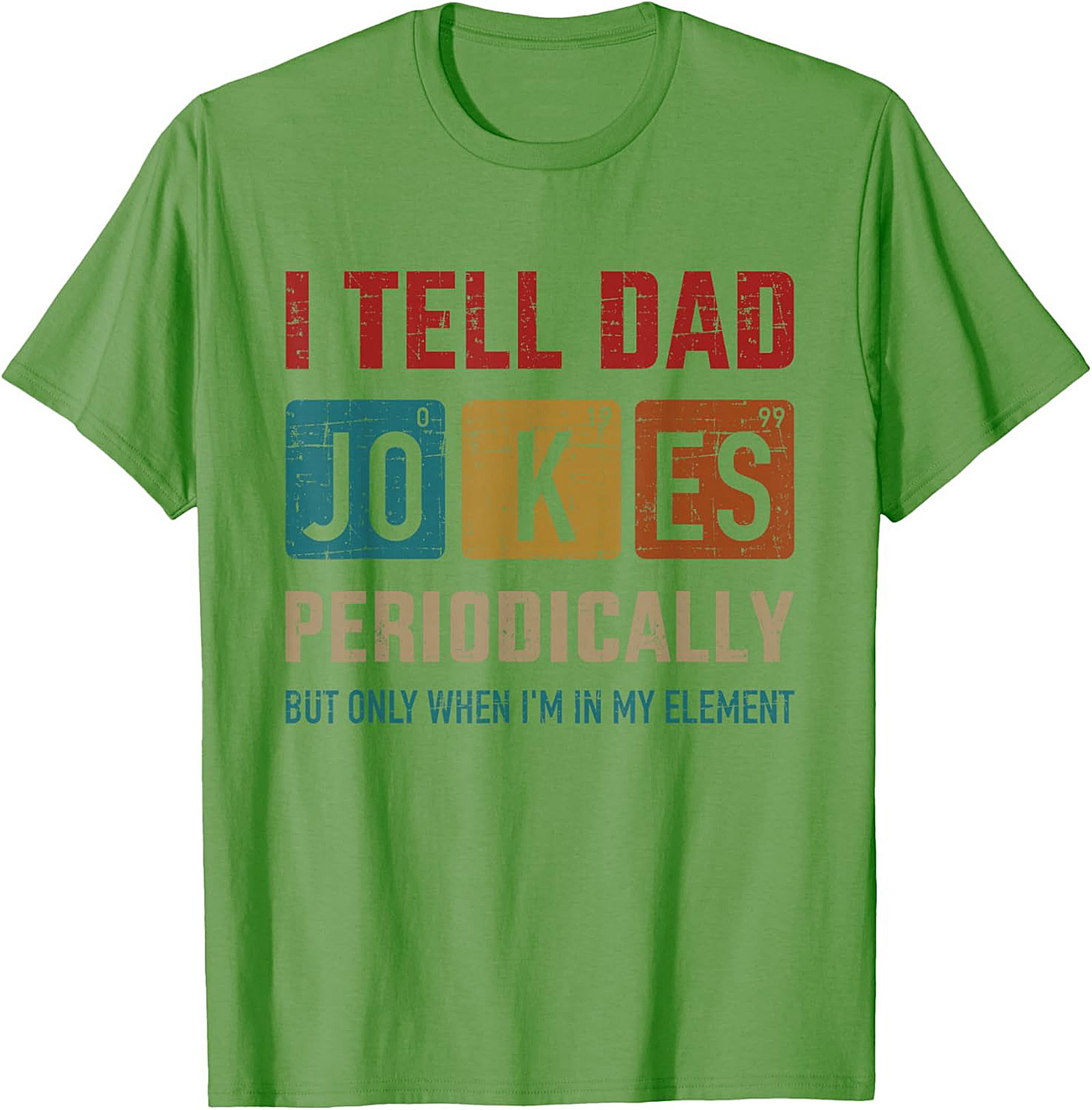 Periodic Table Dad Jokes T-Shirt Funny Science Tee
