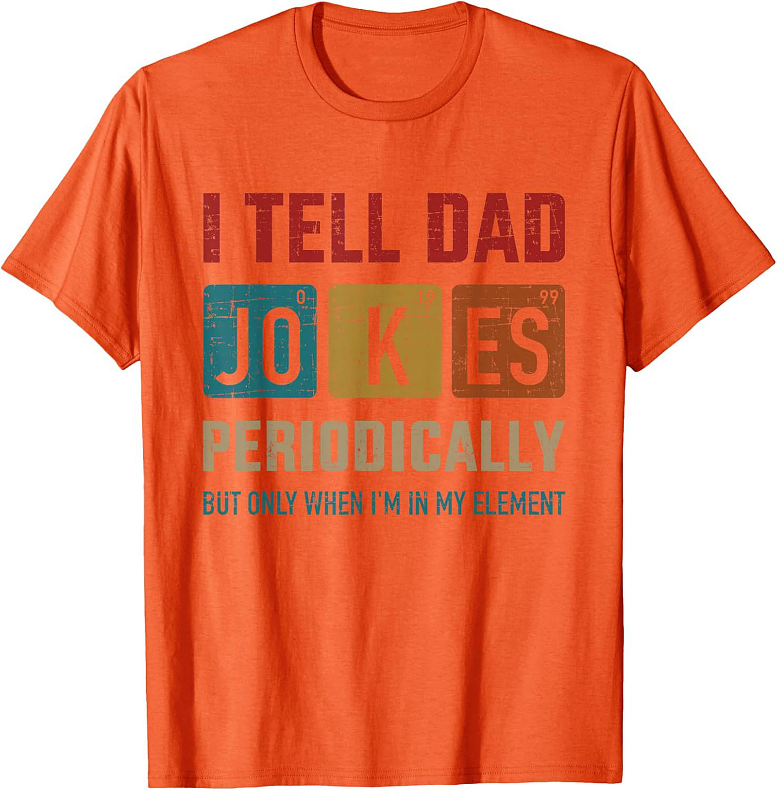 Periodic Table Dad Jokes T-Shirt Funny Science Tee