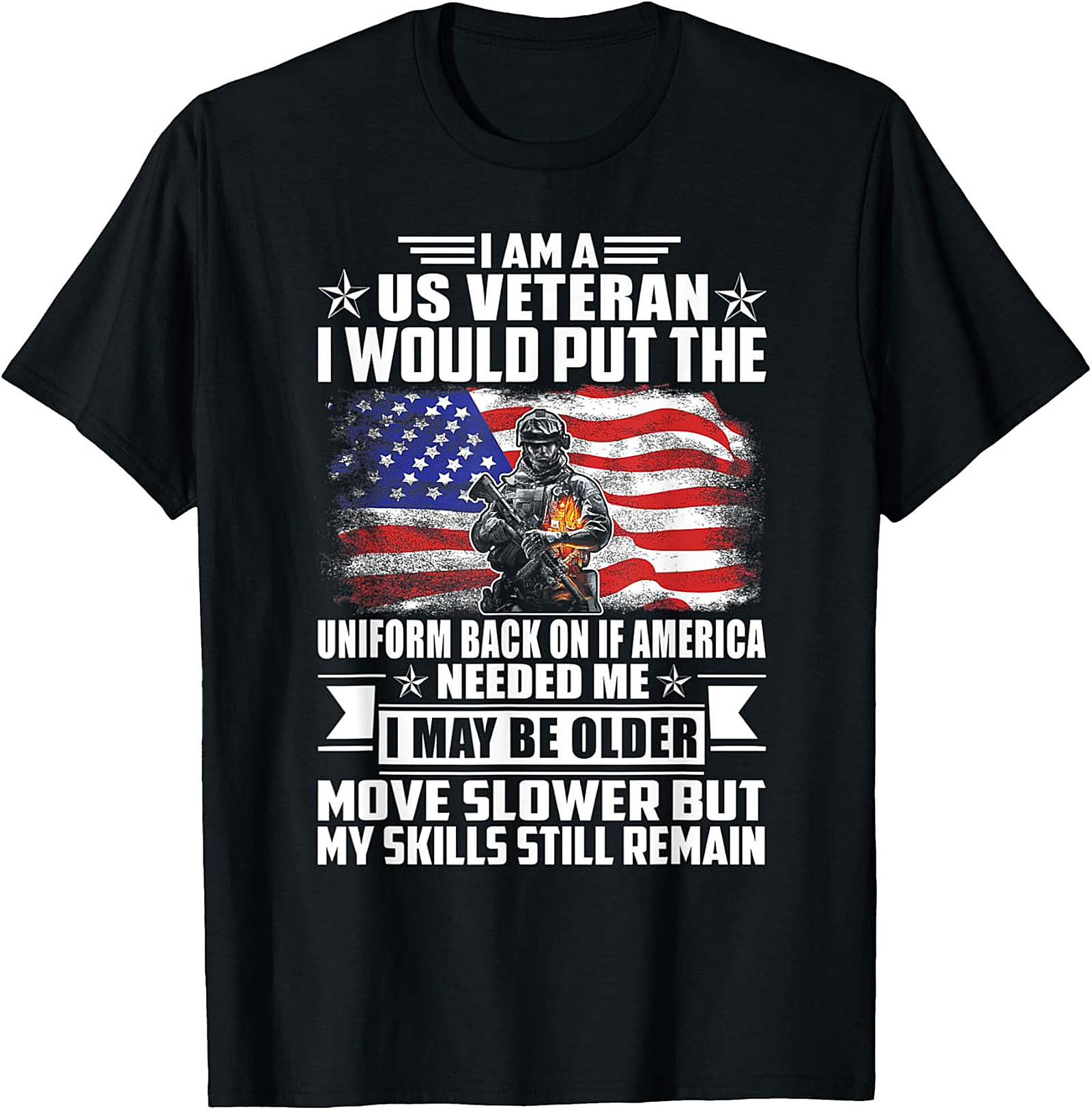 US Veteran Graphic Tee - My Skills Still Remain Shirt