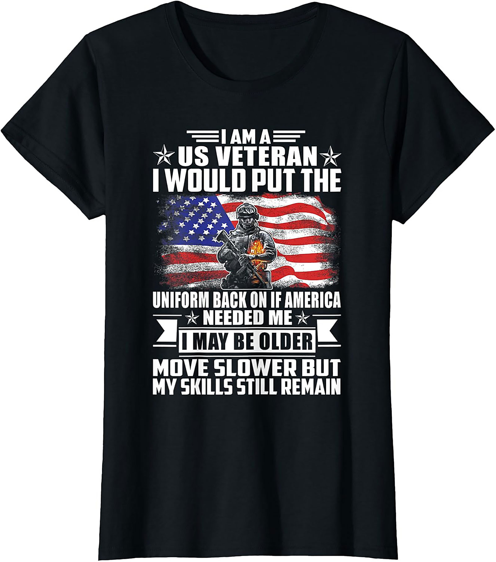 US Veteran Graphic Tee - My Skills Still Remain Shirt