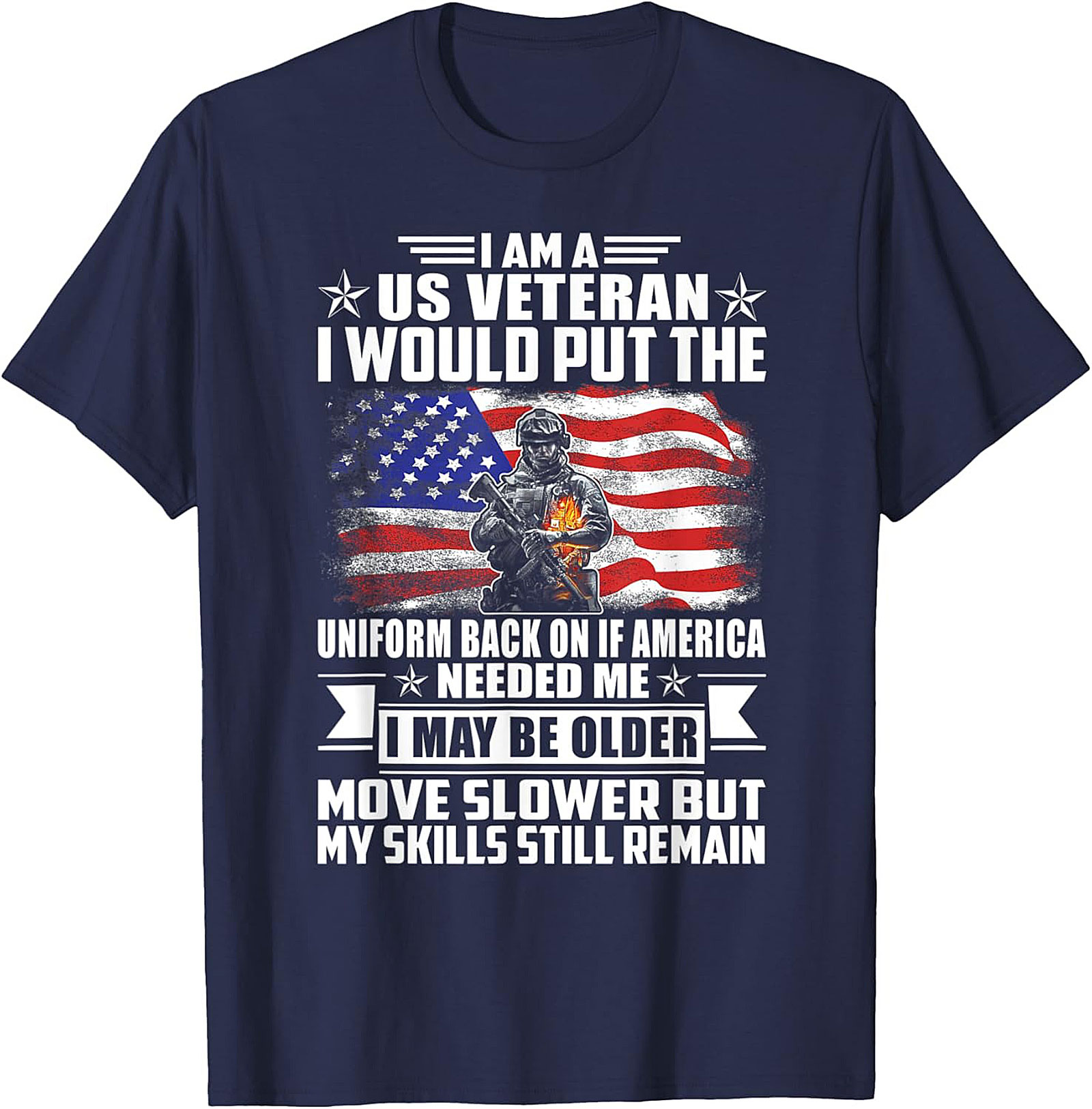 US Veteran Graphic Tee - My Skills Still Remain Shirt