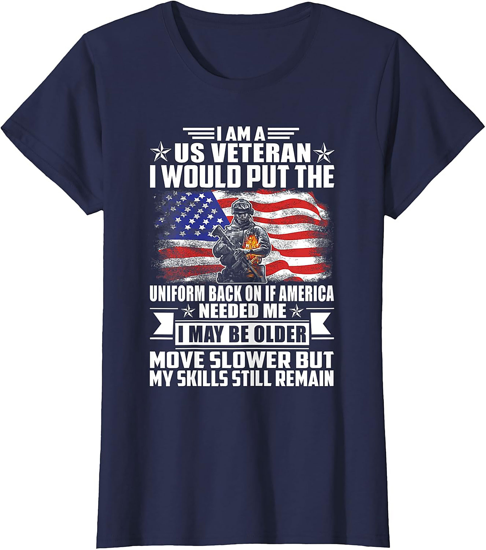 US Veteran Graphic Tee - My Skills Still Remain Shirt