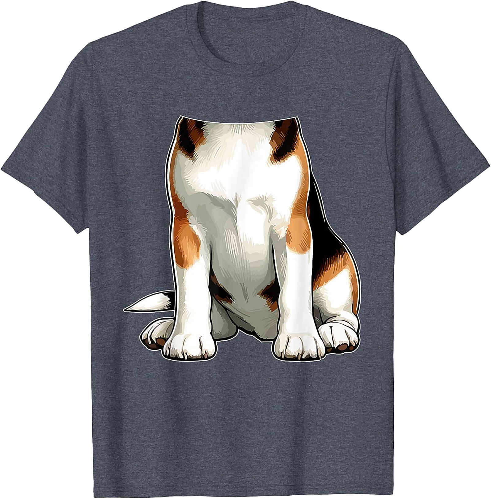 The Funny Dog Torso Graphic Tee - Sit, Stay, Look Confused