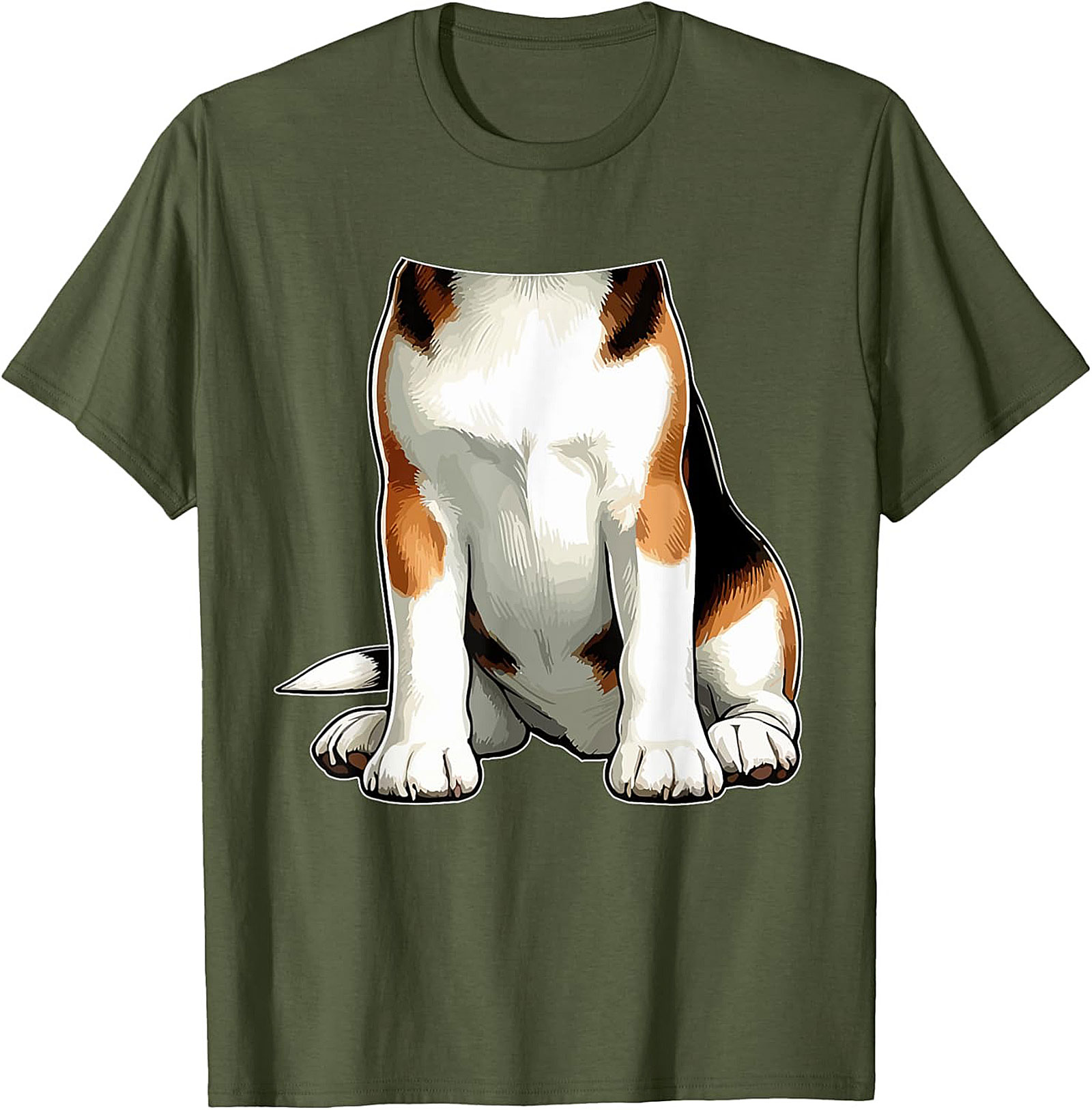 The Funny Dog Torso Graphic Tee - Sit, Stay, Look Confused