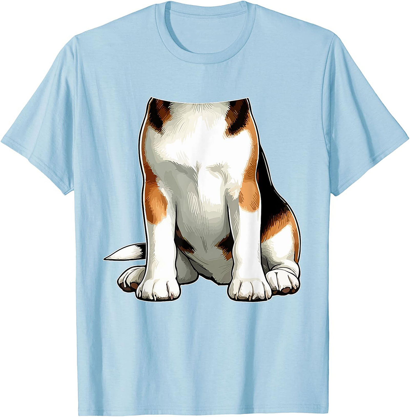 The Funny Dog Torso Graphic Tee - Sit, Stay, Look Confused