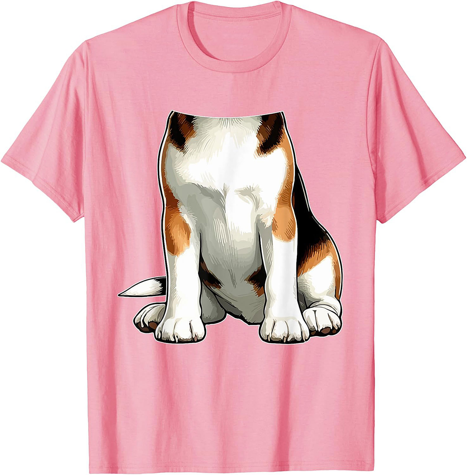 The Funny Dog Torso Graphic Tee - Sit, Stay, Look Confused
