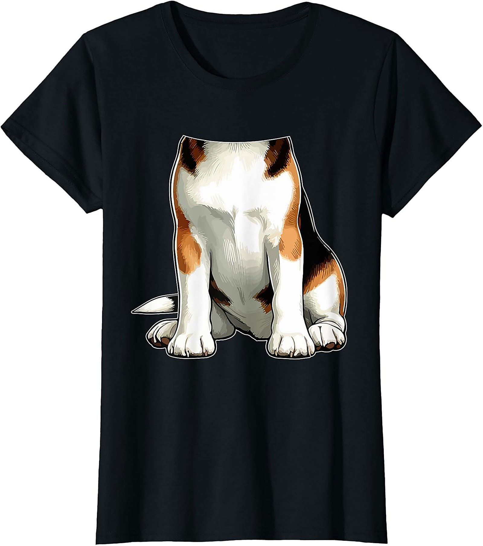 The Funny Dog Torso Graphic Tee - Sit, Stay, Look Confused
