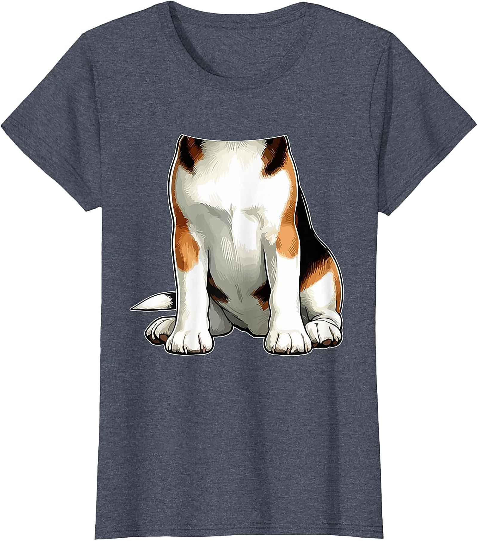 The Funny Dog Torso Graphic Tee - Sit, Stay, Look Confused