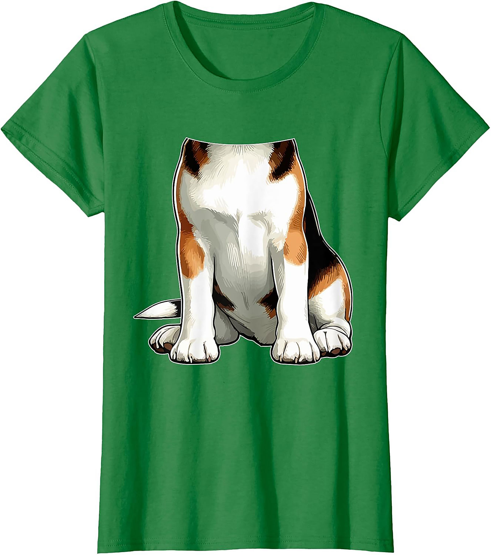 The Funny Dog Torso Graphic Tee - Sit, Stay, Look Confused