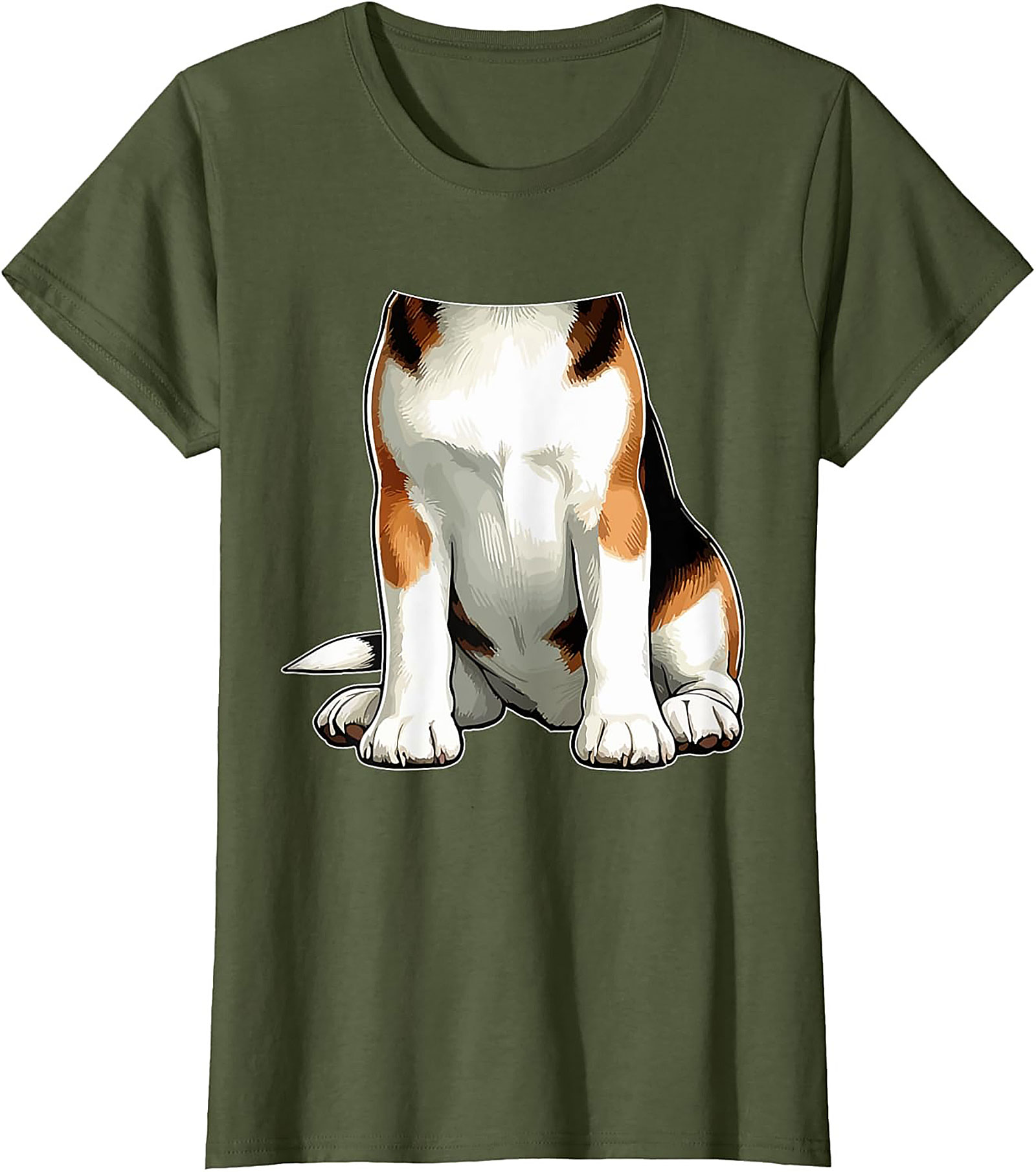 The Funny Dog Torso Graphic Tee - Sit, Stay, Look Confused