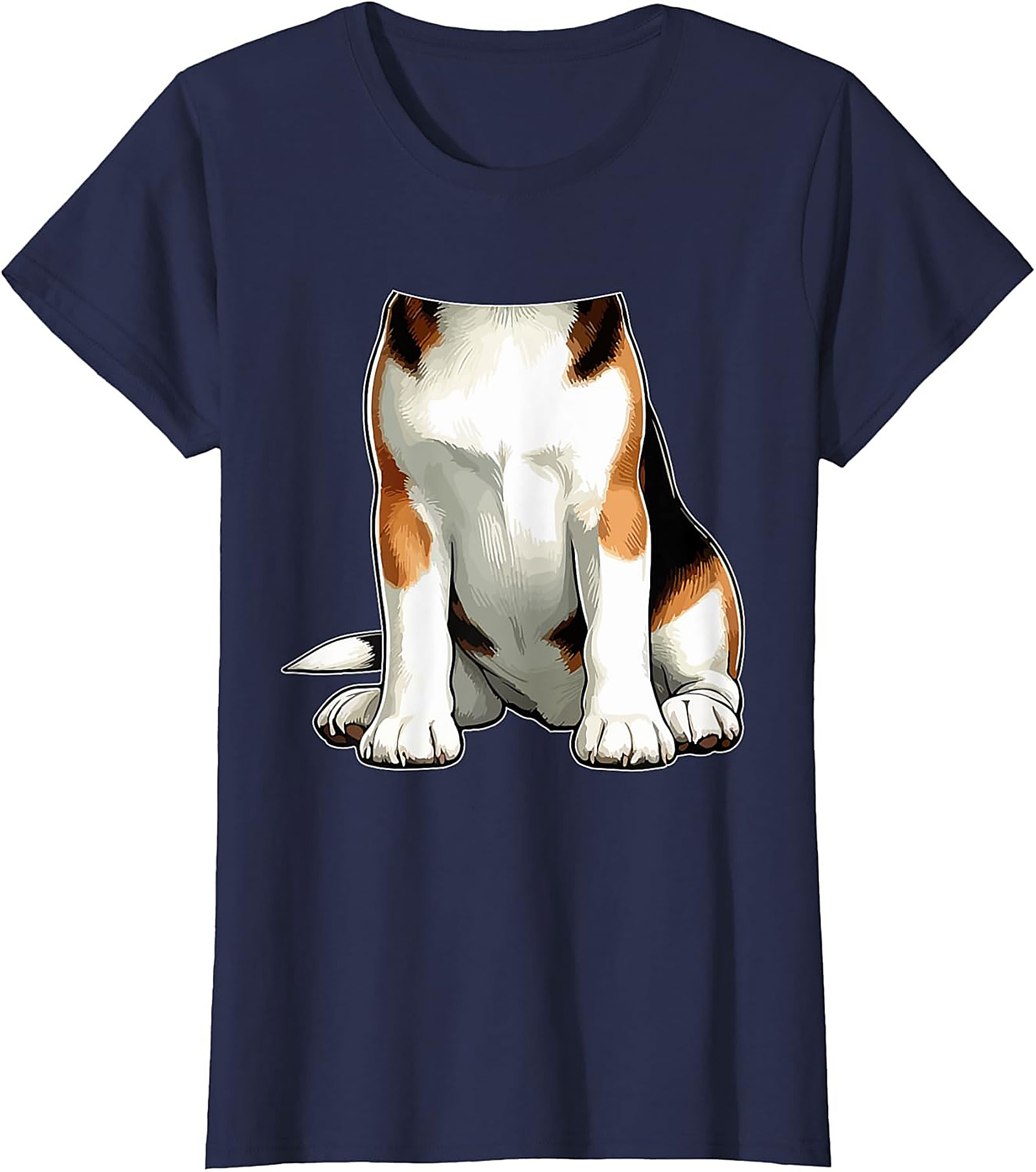 The Funny Dog Torso Graphic Tee - Sit, Stay, Look Confused