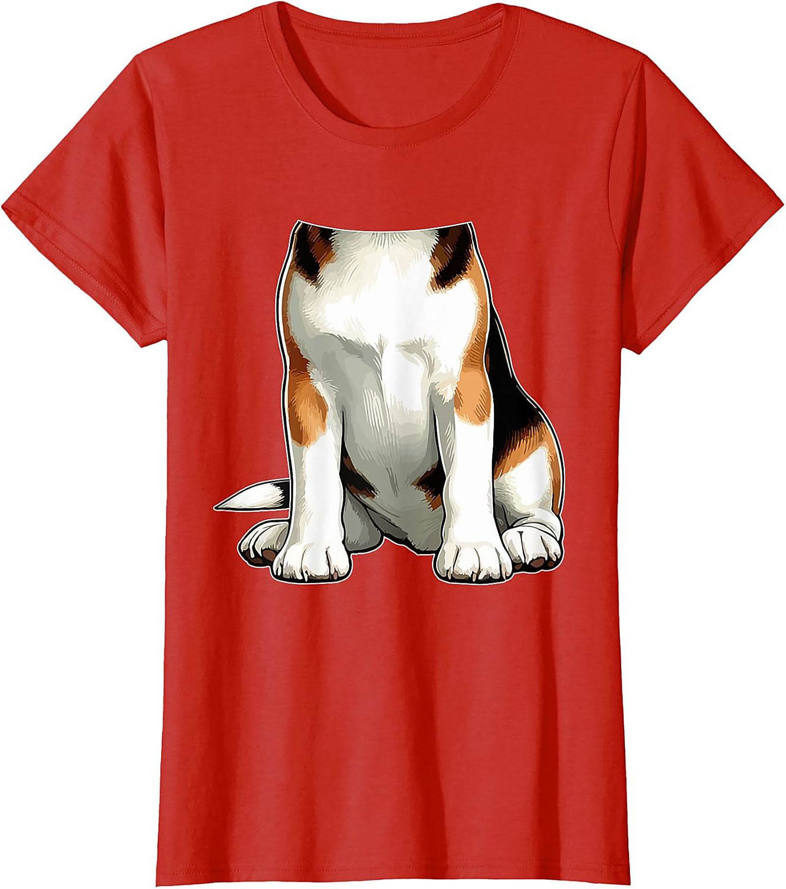 The Funny Dog Torso Graphic Tee - Sit, Stay, Look Confused