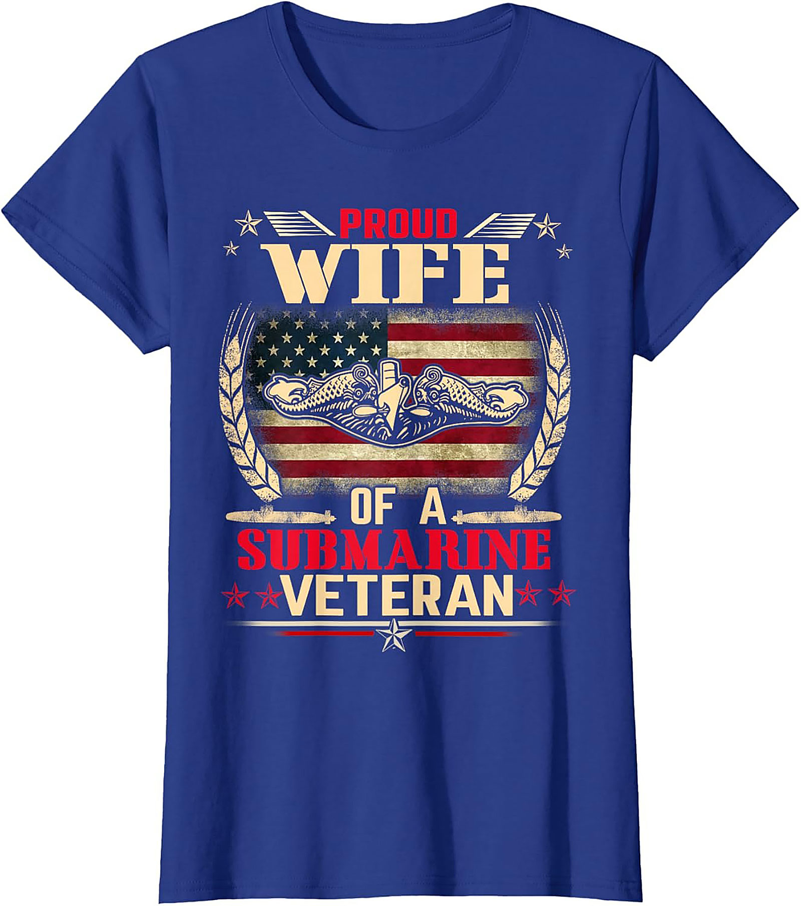 Proud Wife Submarine Veteran T-shirt | Navy Graphic Tee