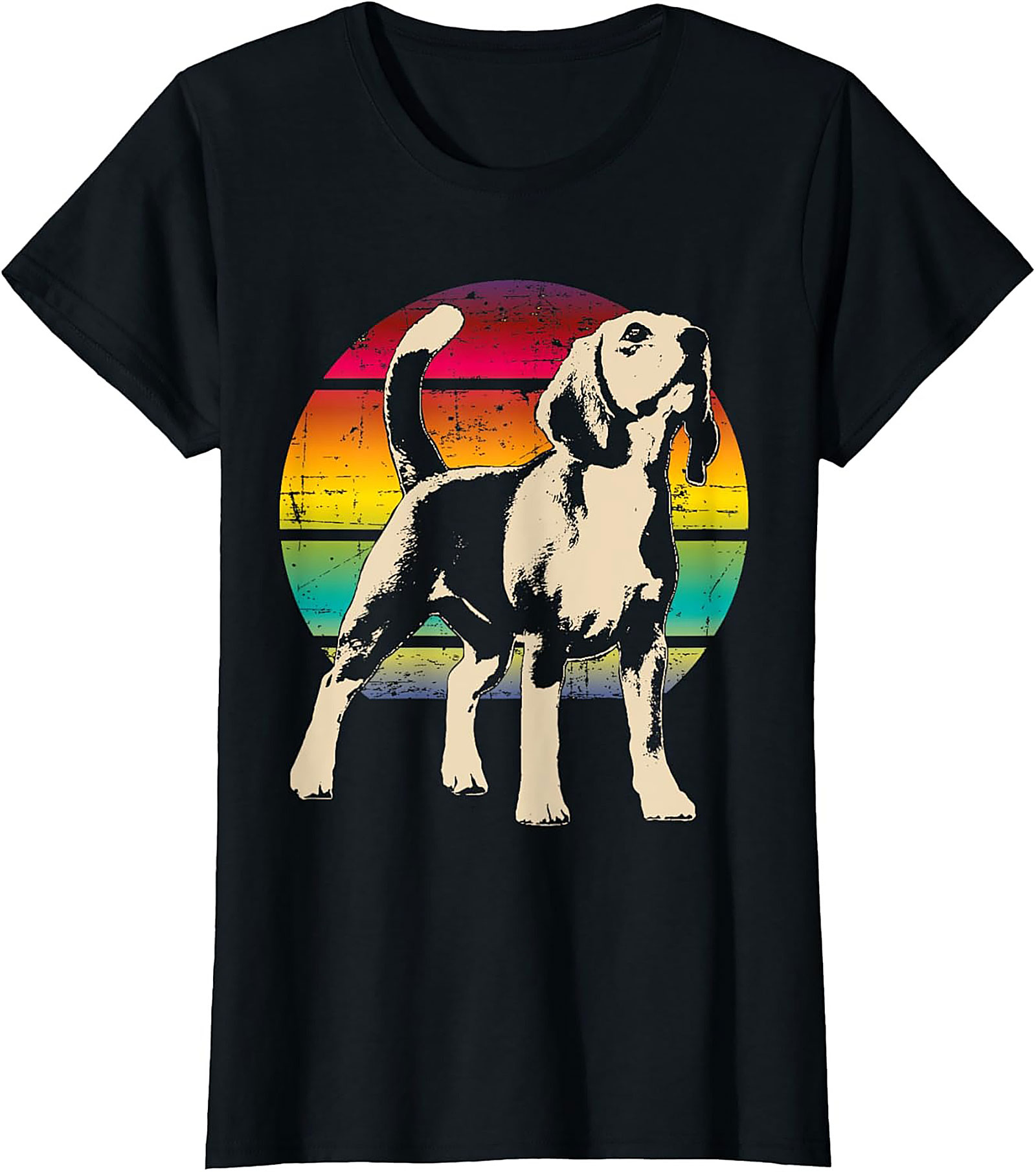 Vintage Beagle T-shirt | Retro Dog Sunset Graphic Tee