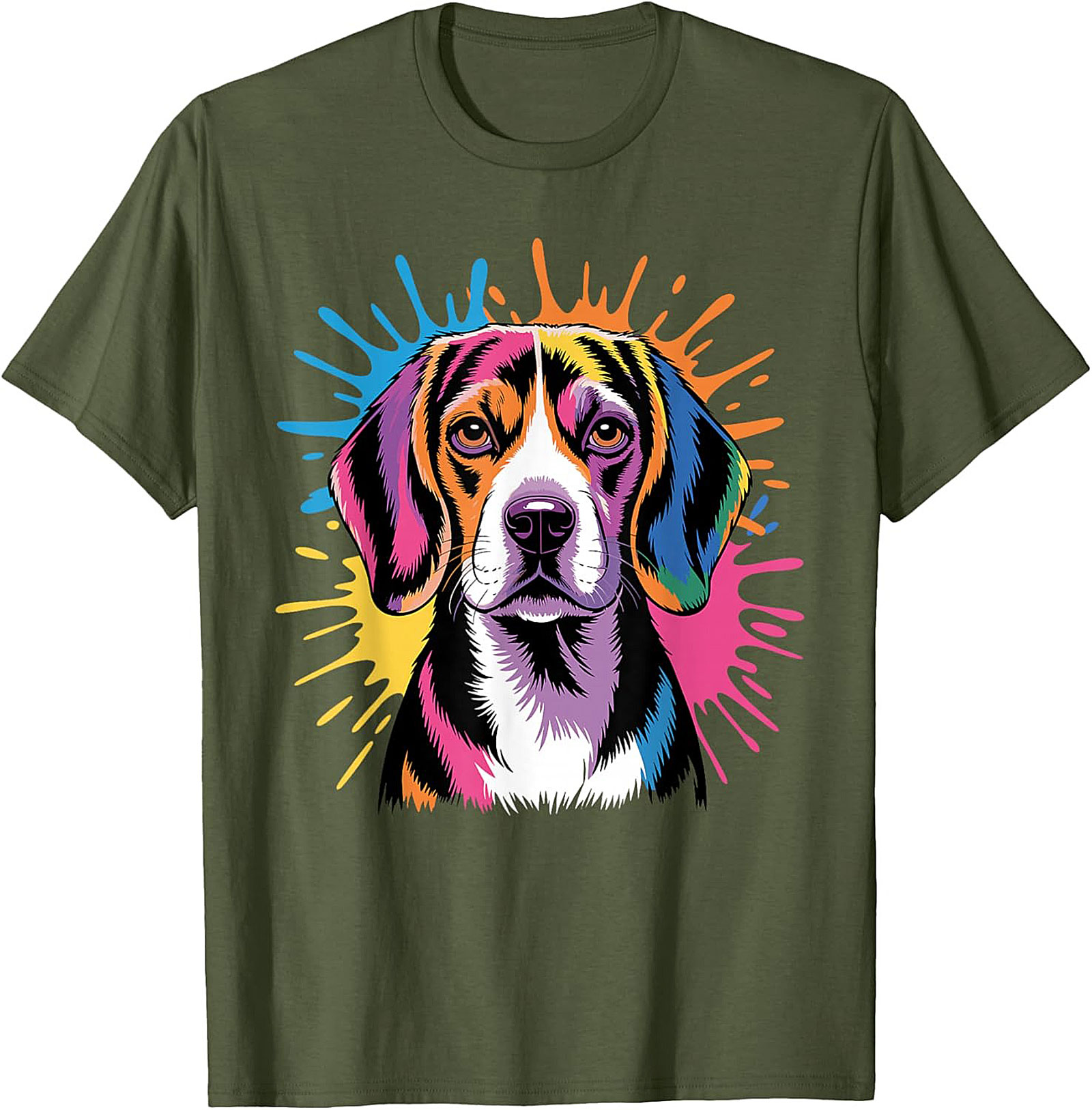 Pop Art Beagle T-Shirt | Vibrant Dog Lover Graphic Tee