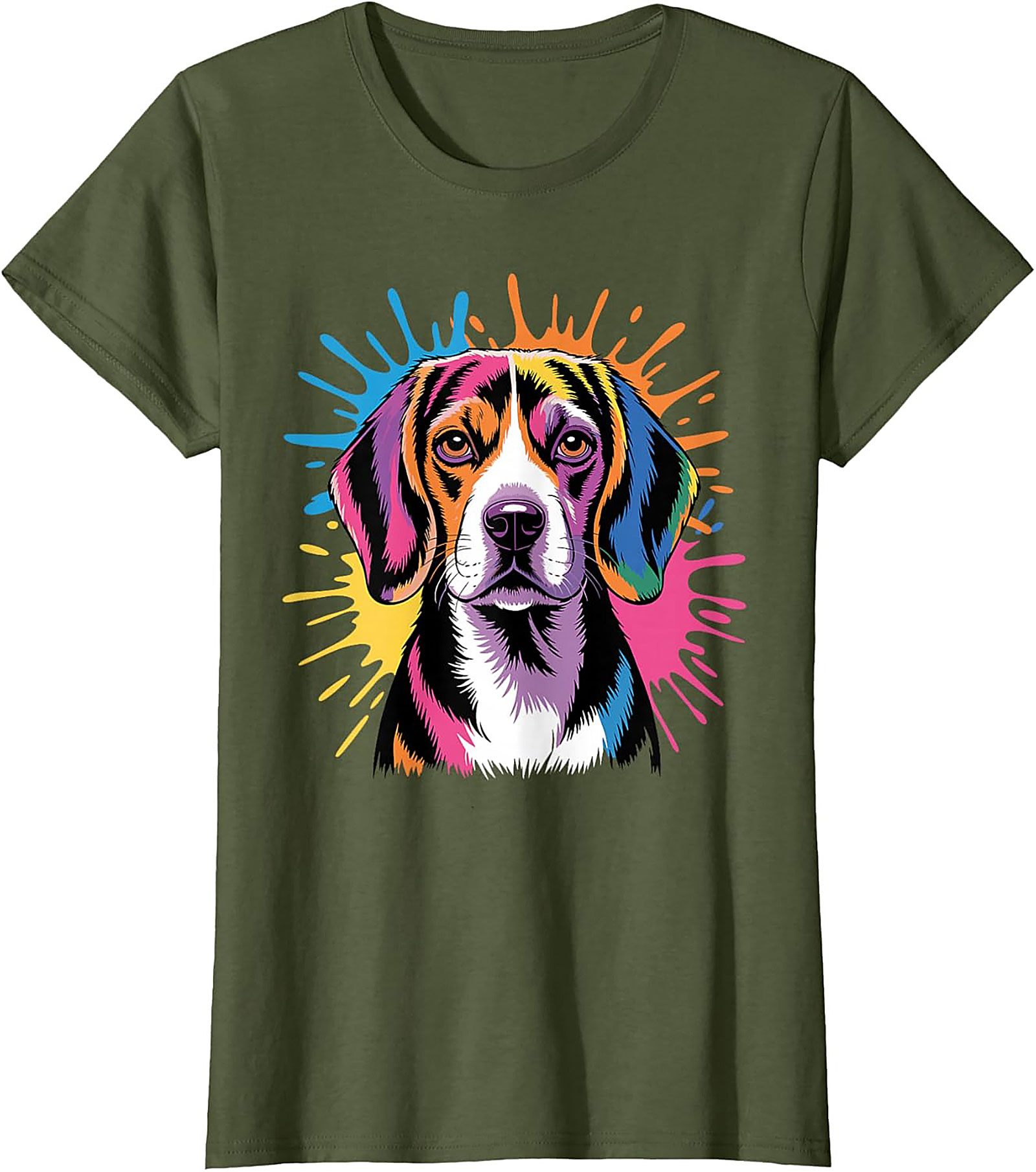 Pop Art Beagle T-Shirt | Vibrant Dog Lover Graphic Tee