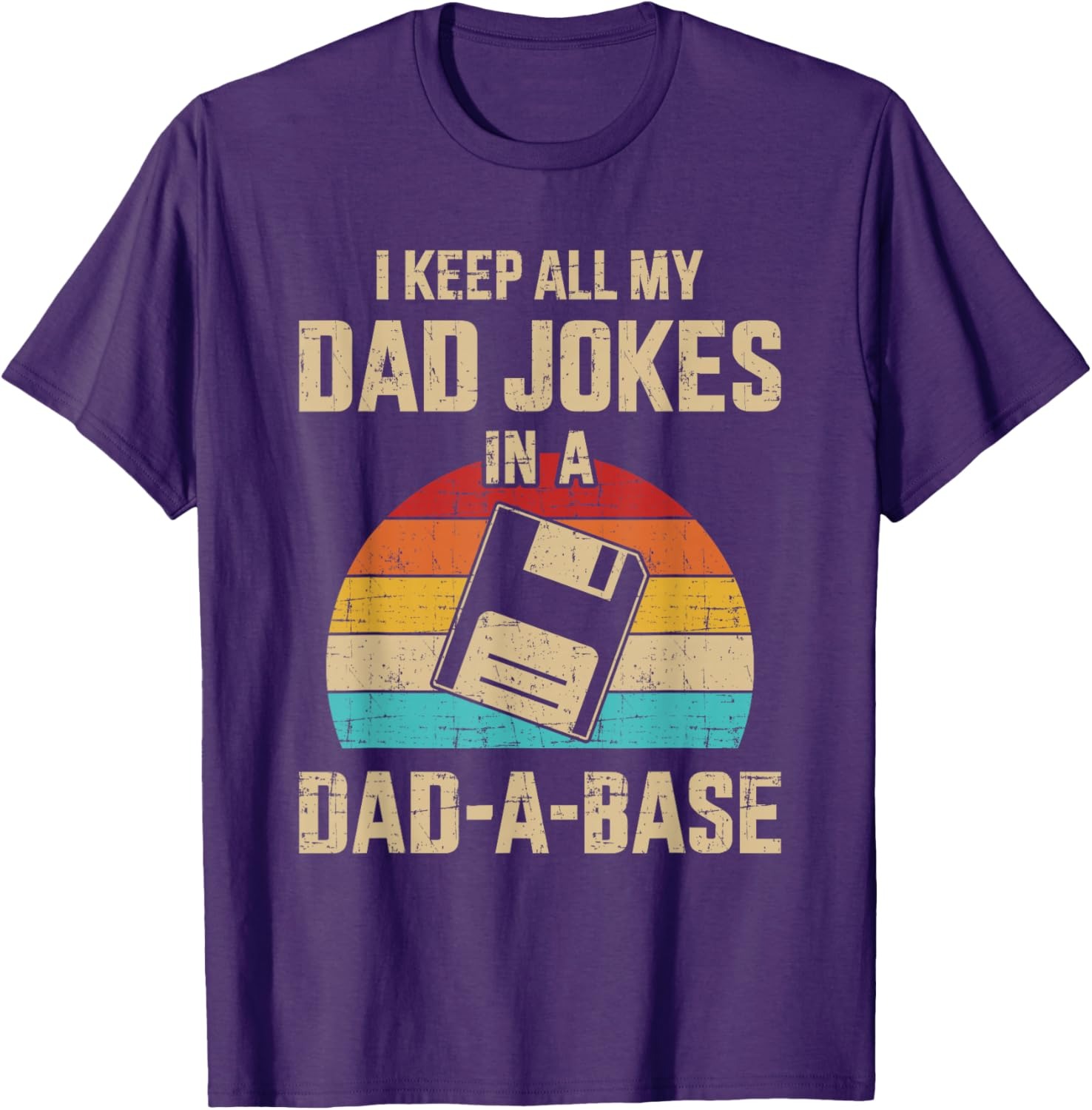 Dad Jokes Dad A Base Floppy Disk Funny Graphic Tee
